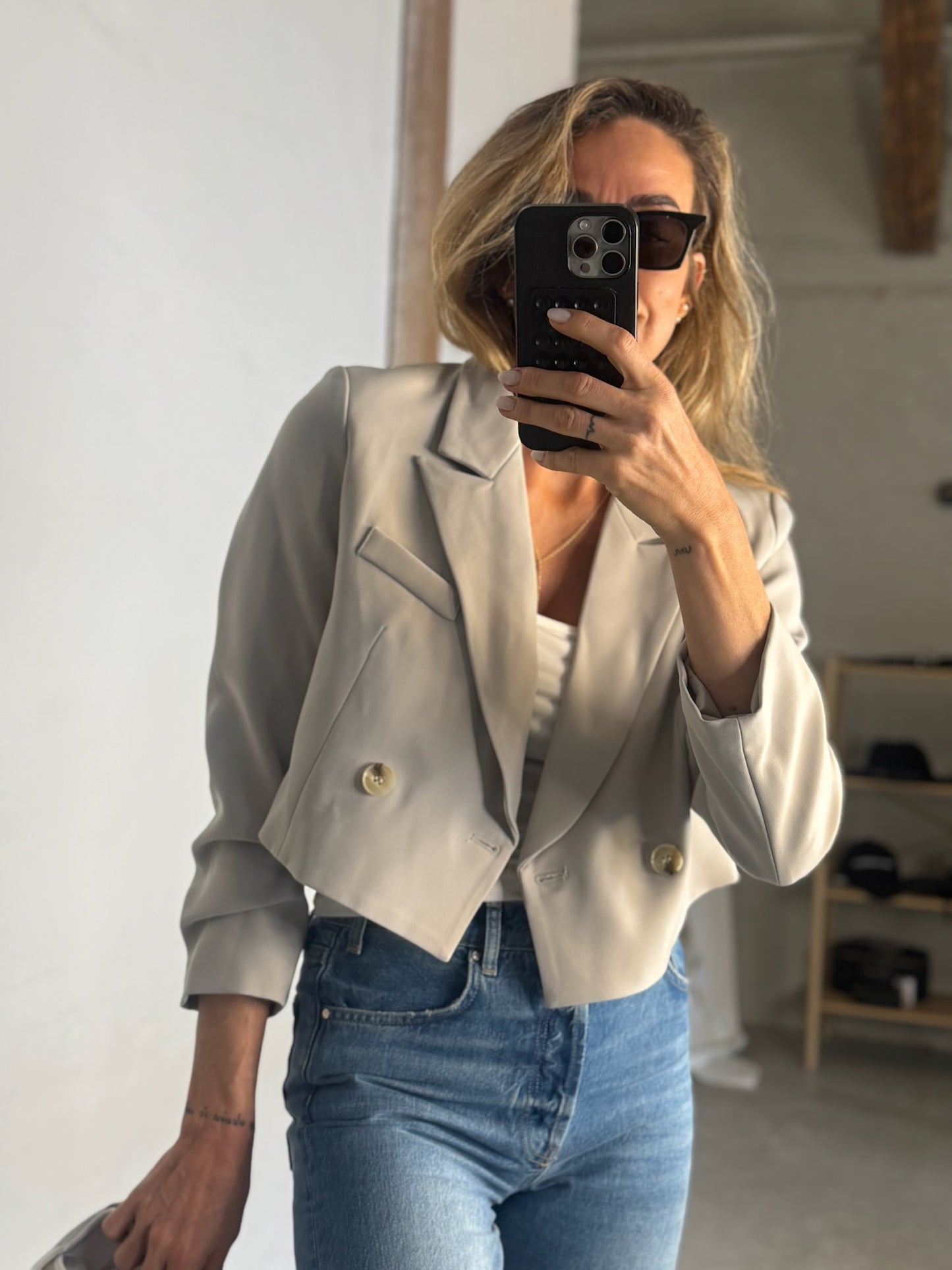 The Collection - Blazer - Beige - Althea