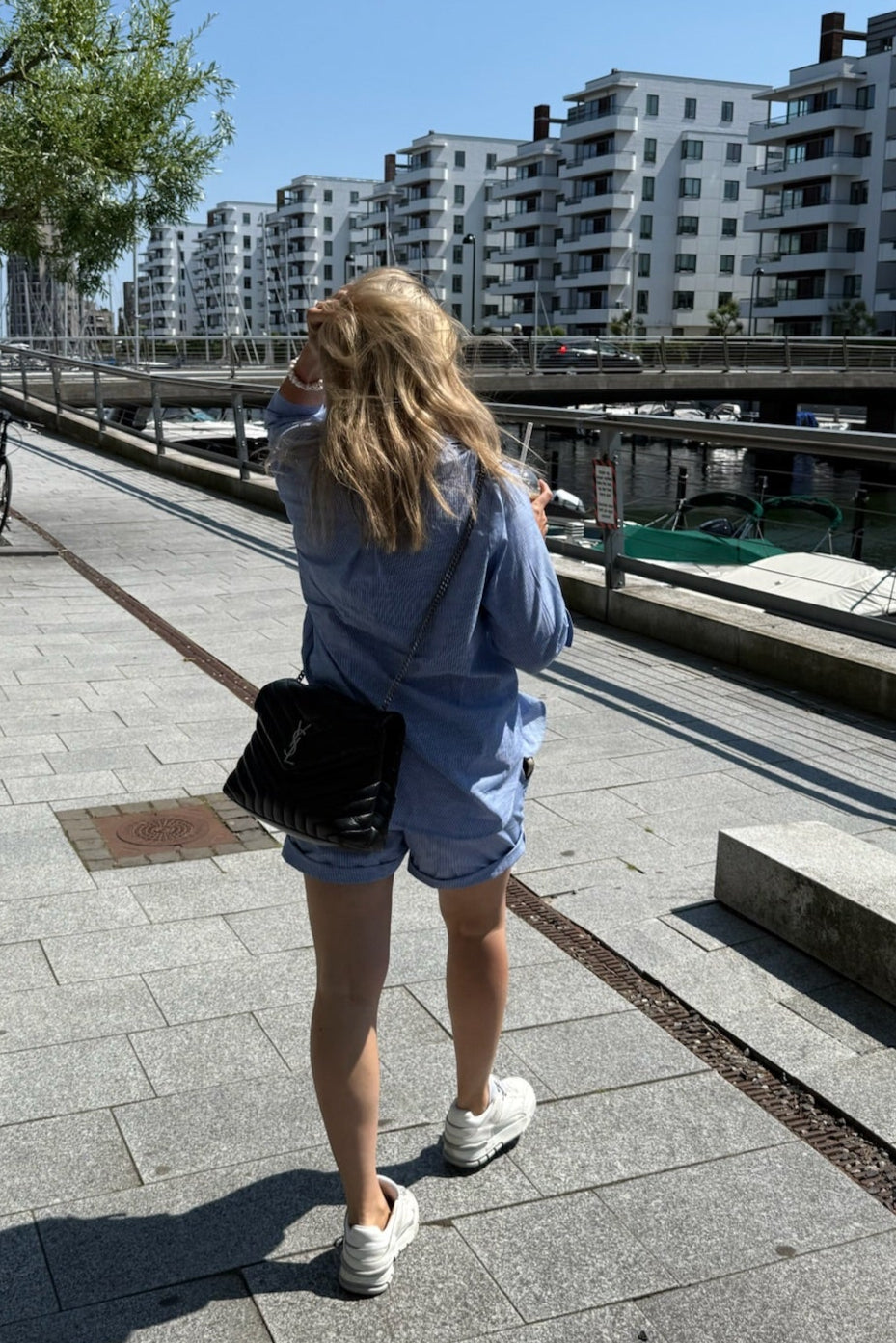 My Essential Wardrobe - Skjorte - Delft Blue Striped - Skye - Stilkompagniet.dk