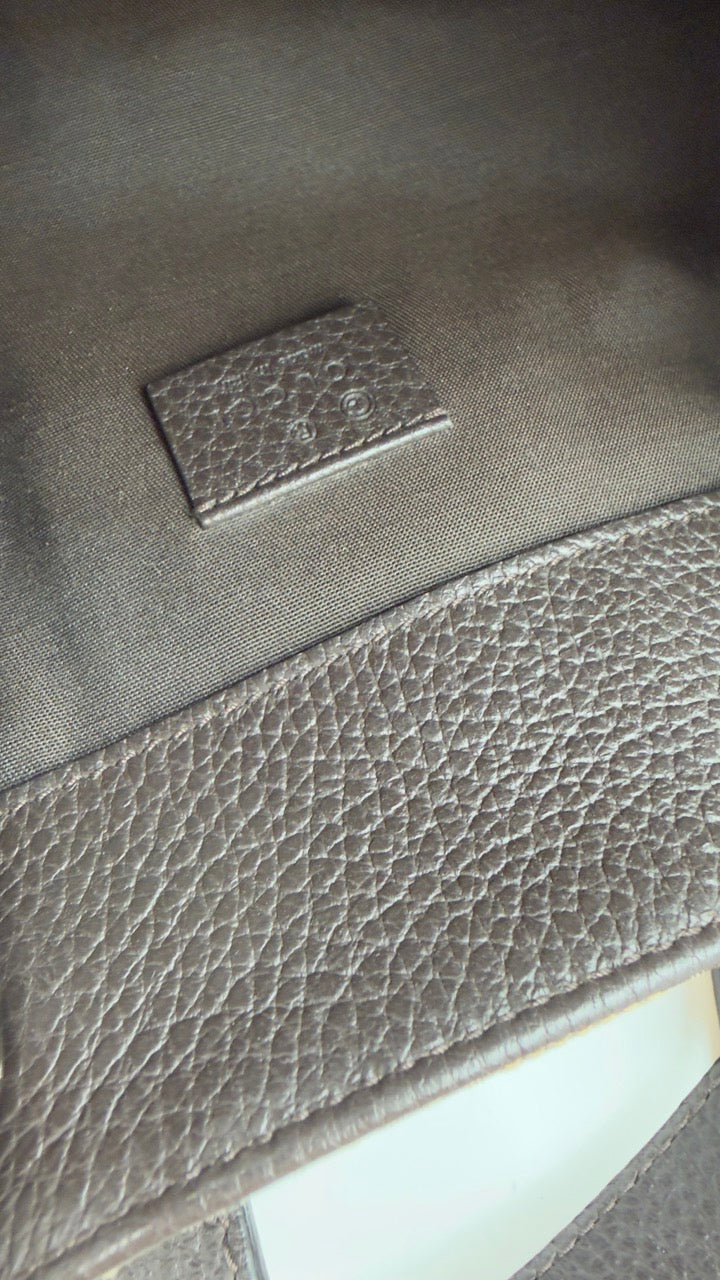 Gucci - GG Canvas Drawstring Backpack - beige/brun rygsæk - secondhand