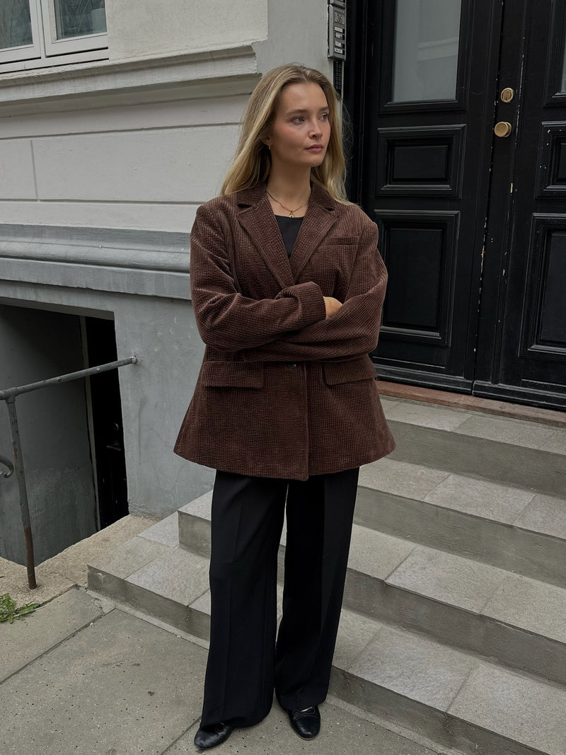 Ganni - Blazer - Chicory Coffee - Corduroy W0769