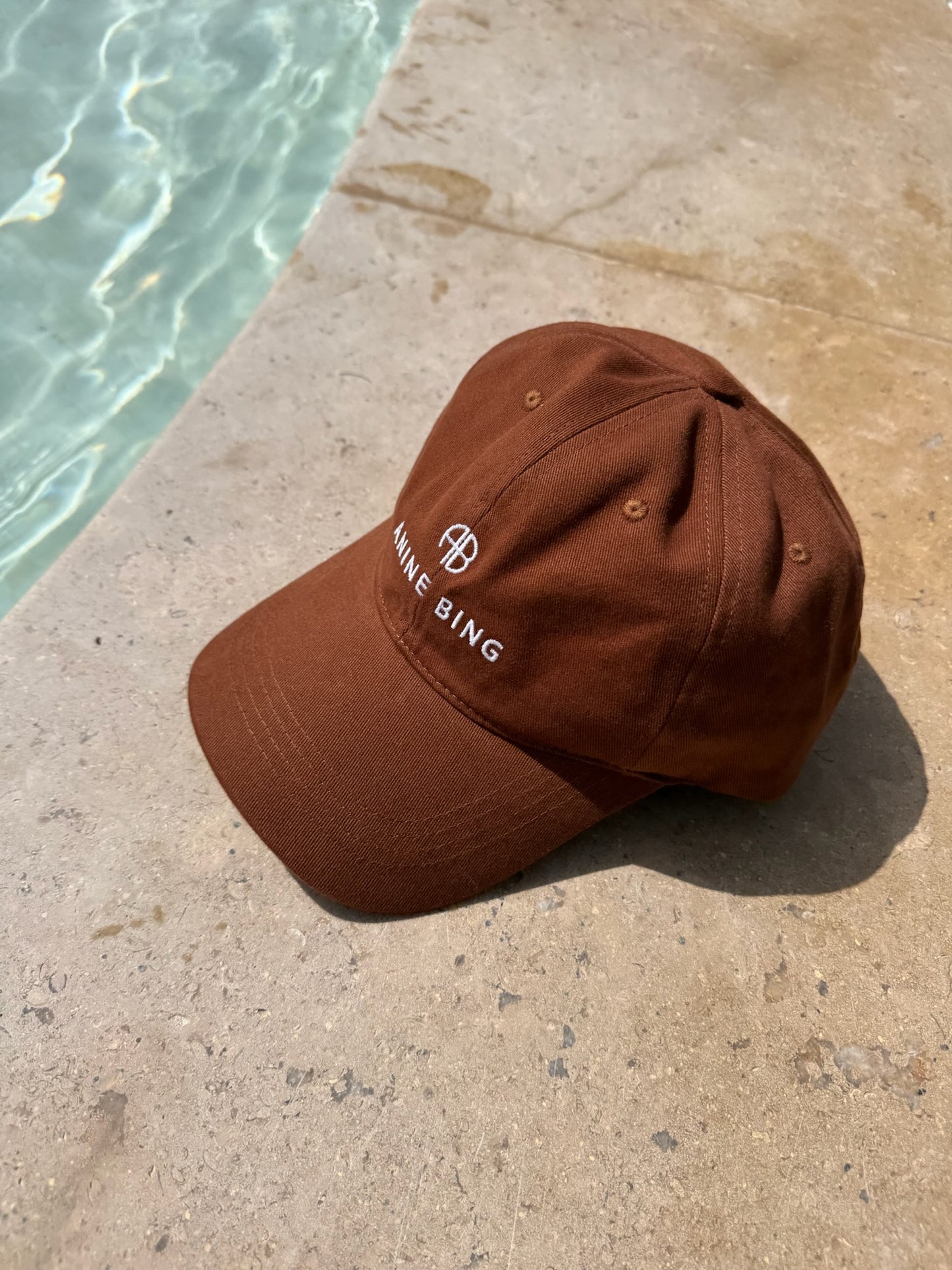 Anine Bing Jeremy Baseball Cap Dark Camel