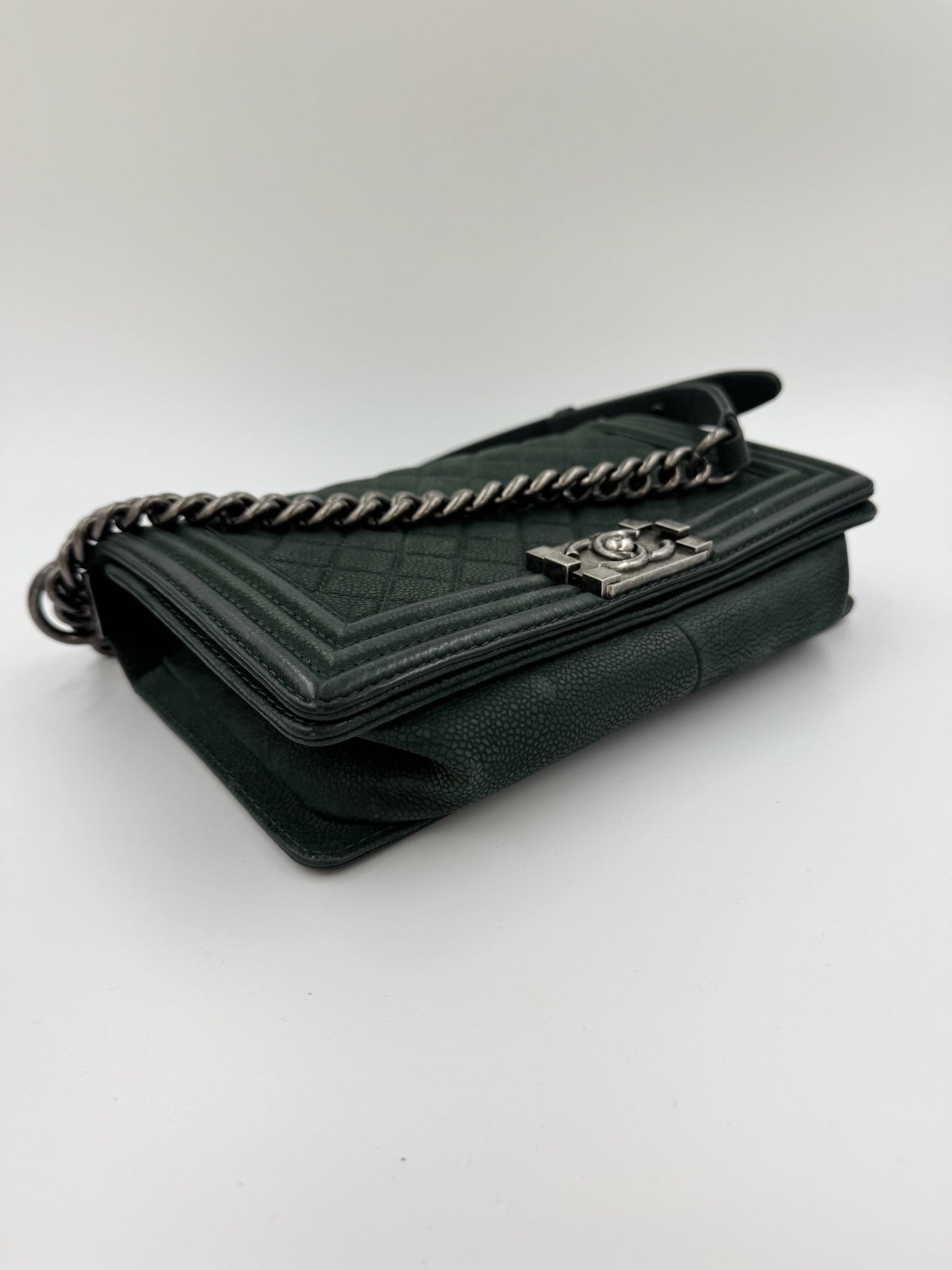 Chanel - Boy Crossbody/skuldertaske - Dark Green - Secondhand