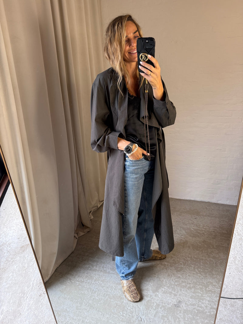 The Collection - Trenchcoat - Dark Grey - Leika