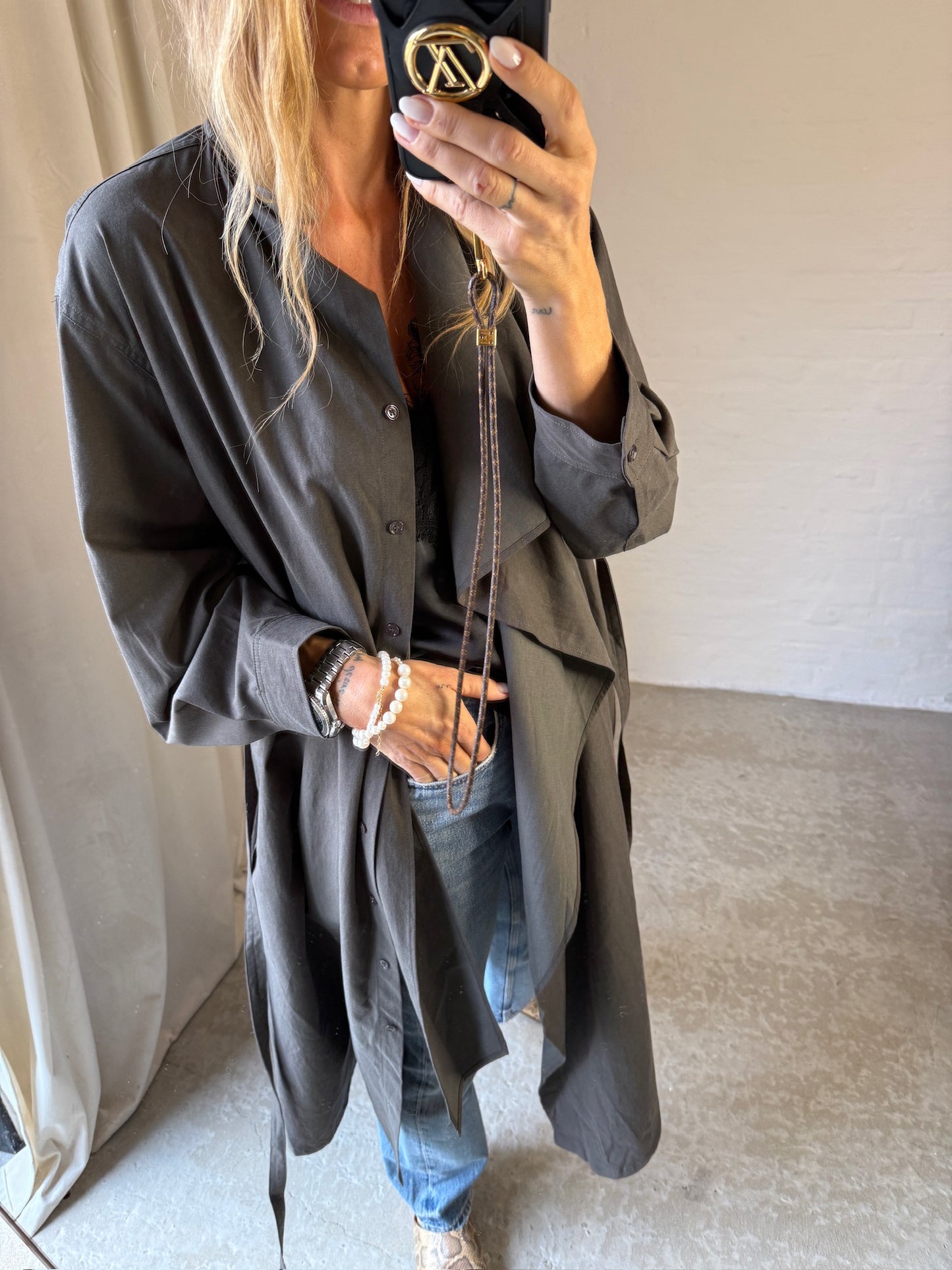 The Collection - Trenchcoat - Dark Grey - Leika