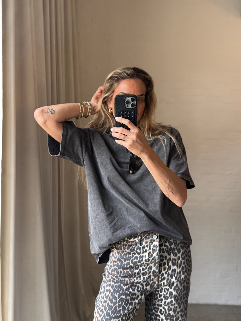 The Collection - T-shirt oversized - Dark grey - Lea