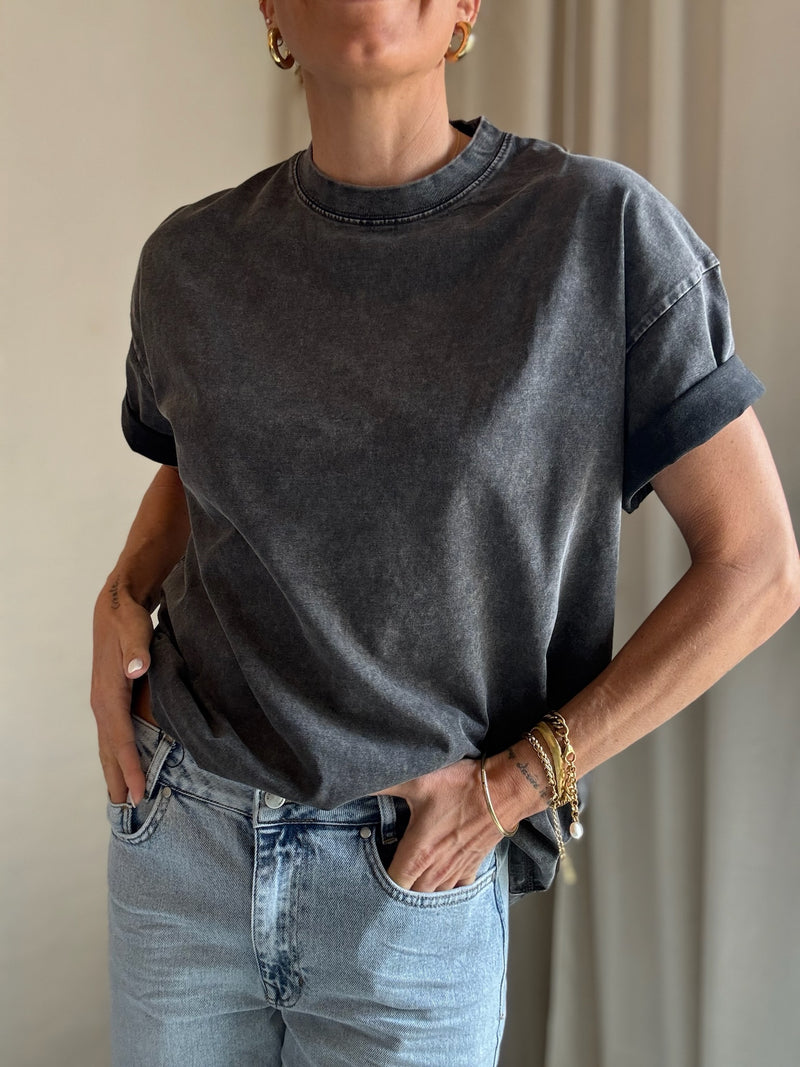 The Collection - T-shirt oversized - Dark grey - Lea