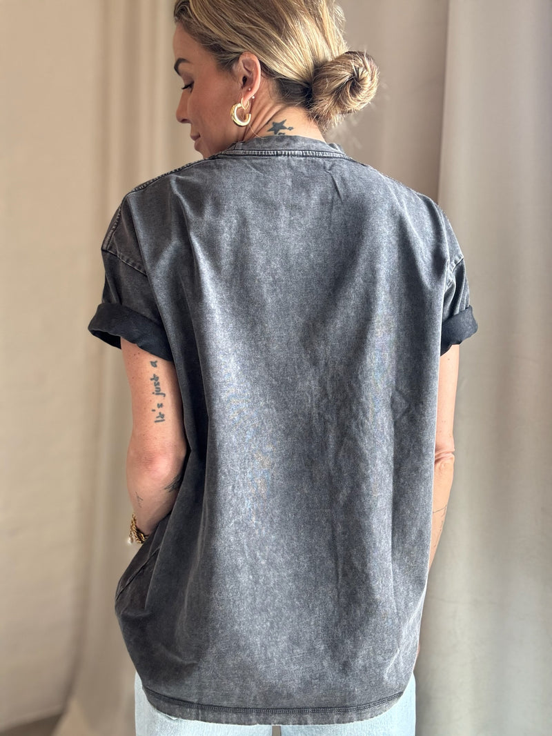 The Collection - T-shirt oversized - Dark grey - Lea