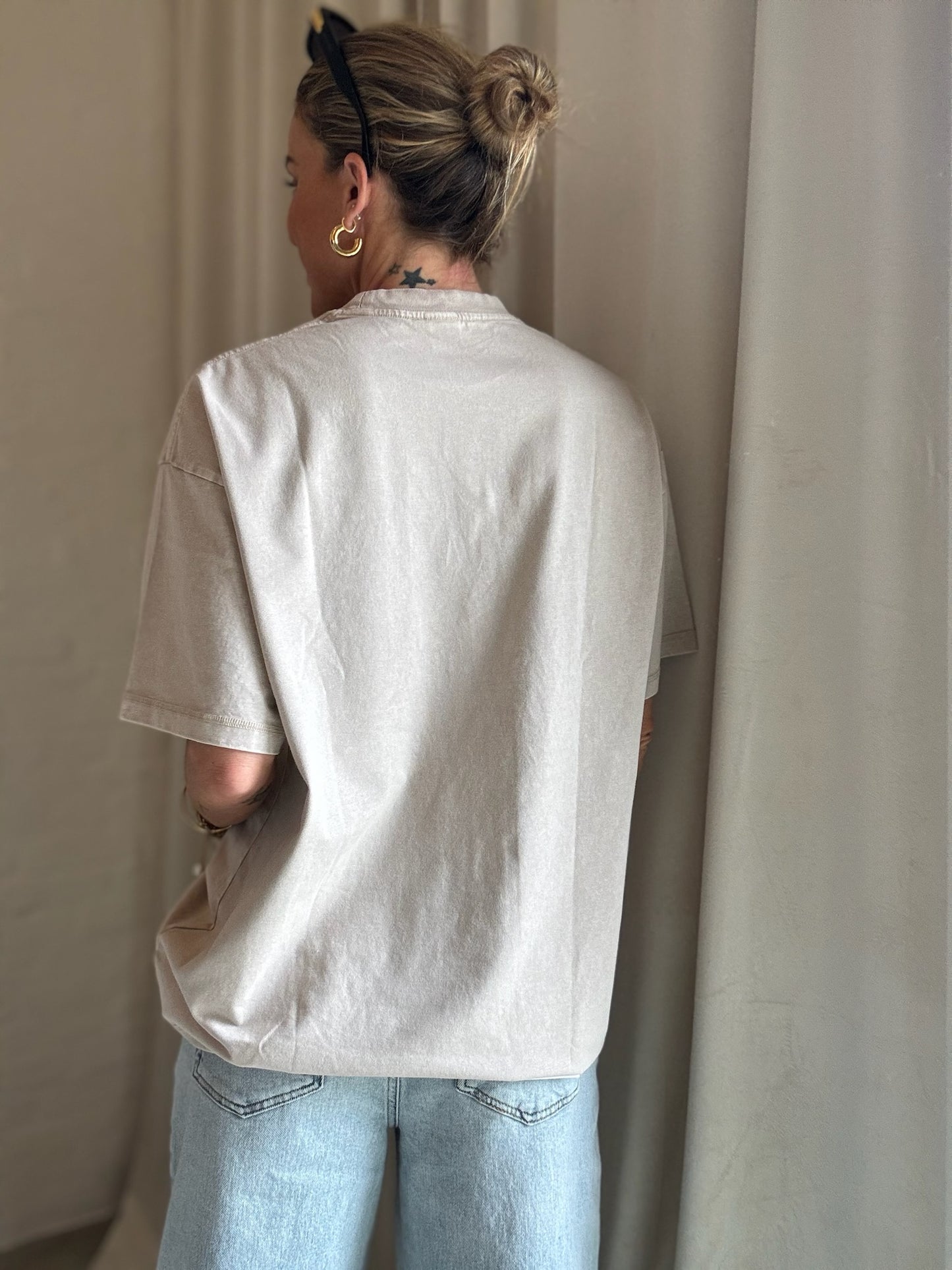 The Collection - T-shirt oversized - Sand - Lea