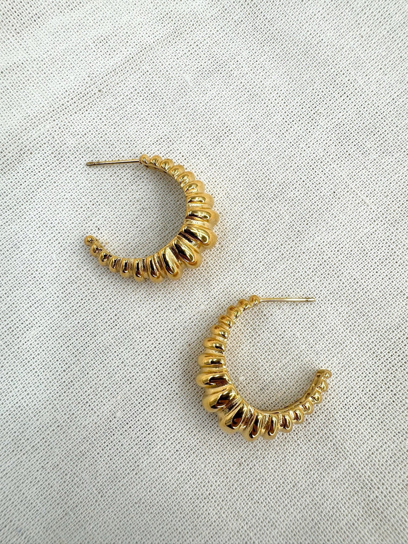 Nine - Curly Earrings