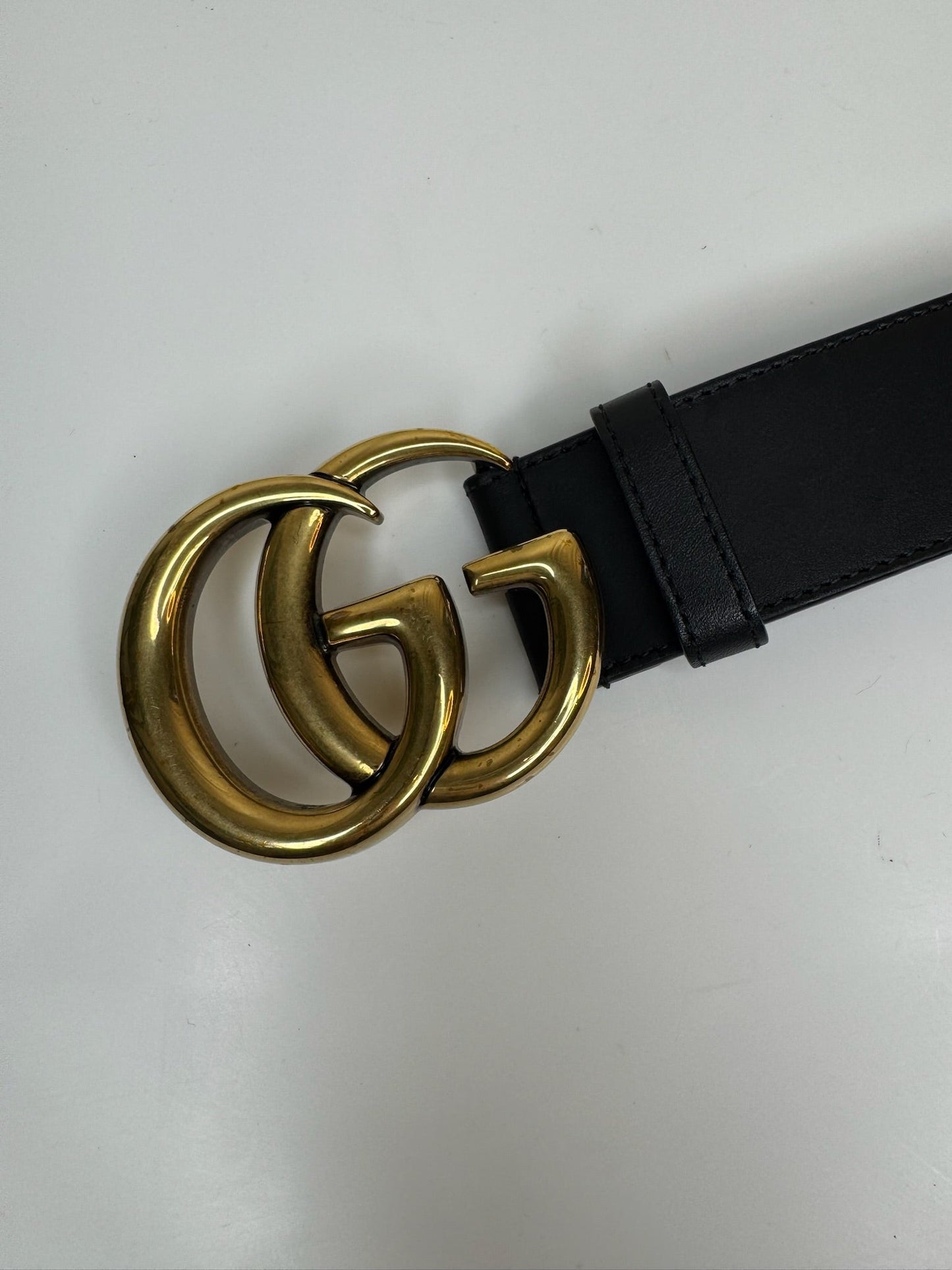 Gucci - Bælte - GG Marmont wide 80 cm. - Secondhand