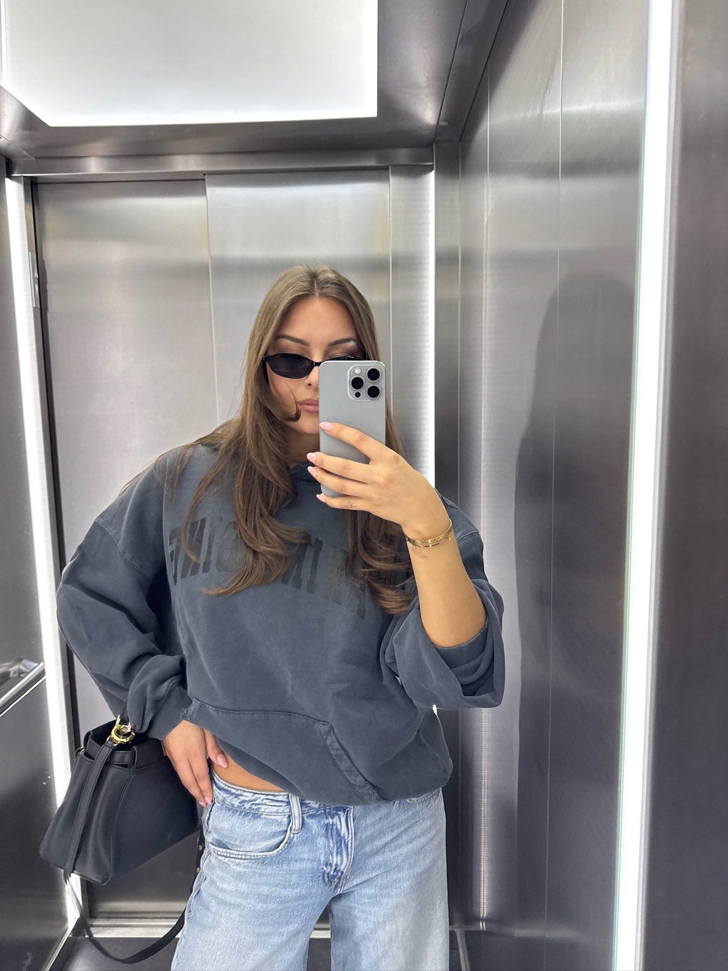 Anine Bing - Sweatshirt - Dark washed black - Harvey