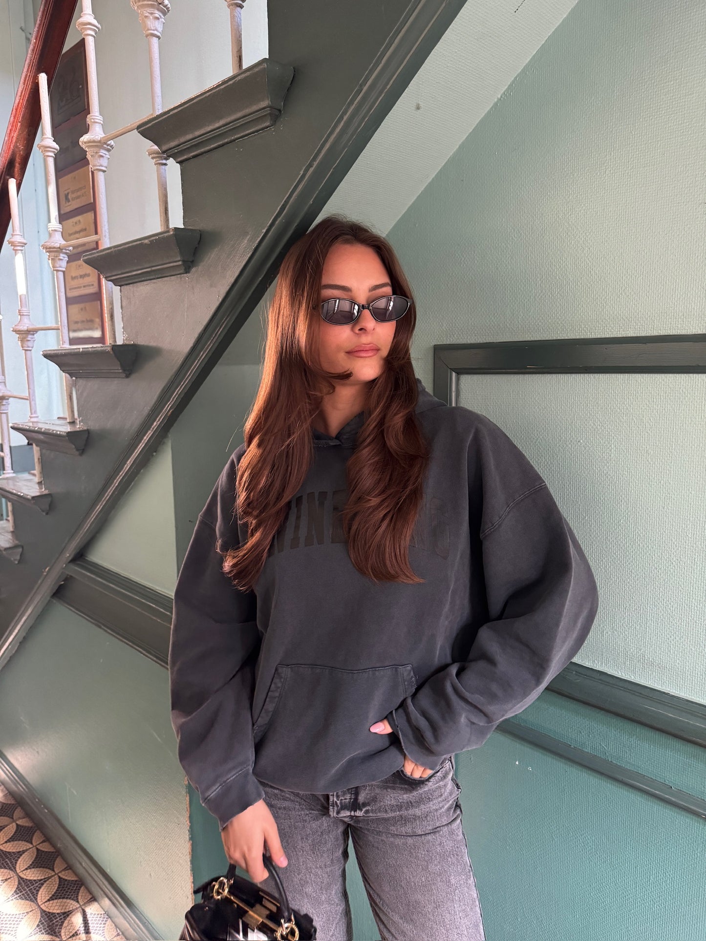 Anine Bing - Sweatshirt - Dark washed black - Harvey
