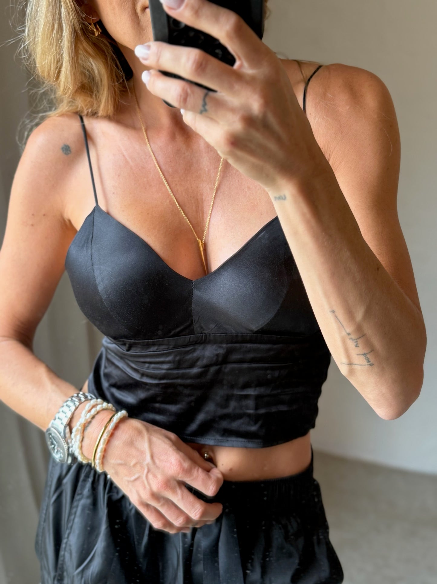 The Collection - Bh - 100% Mulberry silk - Black - Luca