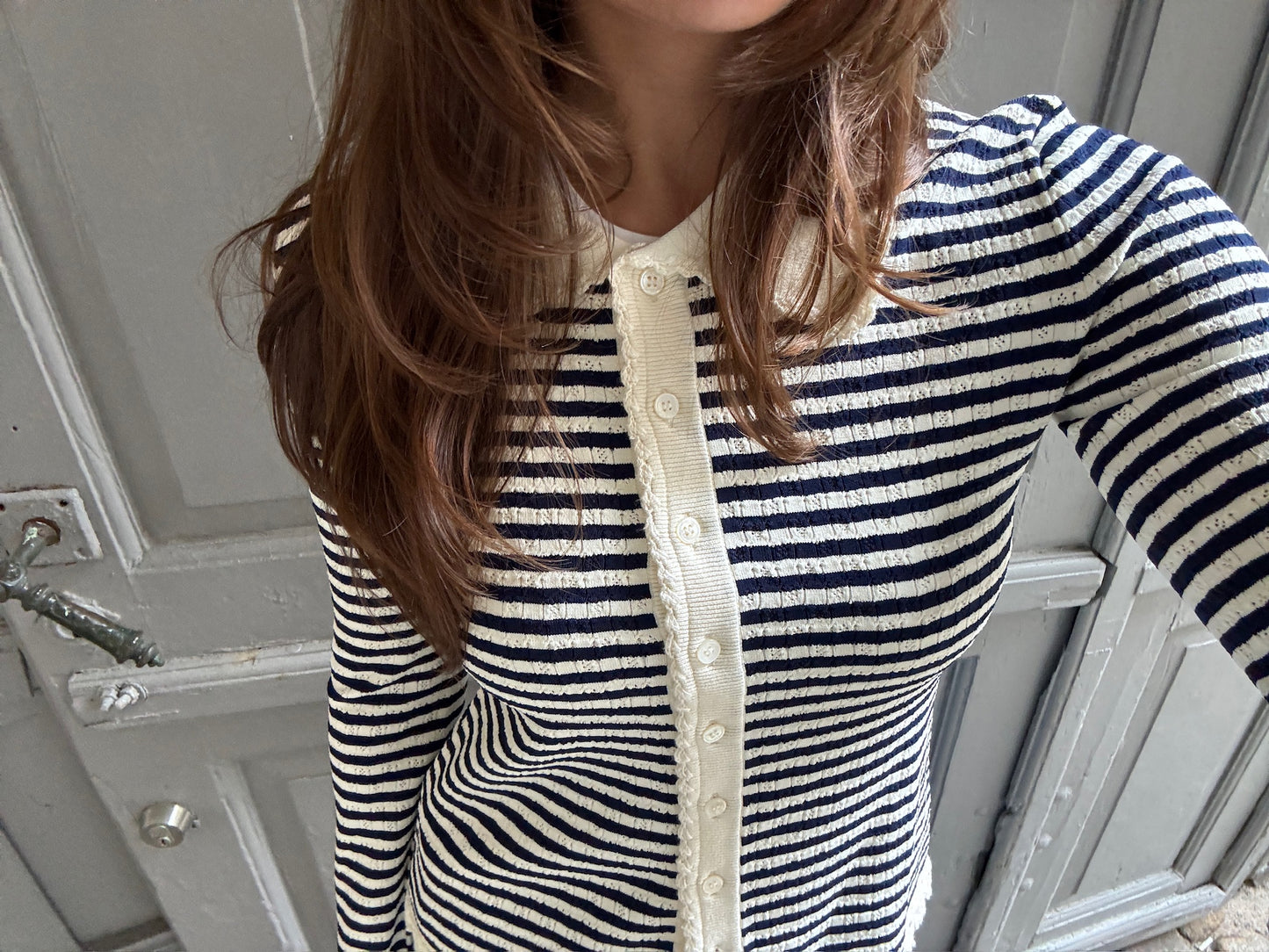 Sea New York - Cardigan - Multi - Addy striped knit