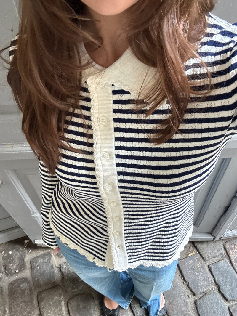 Sea New York - Cardigan - Multi - Addy striped knit