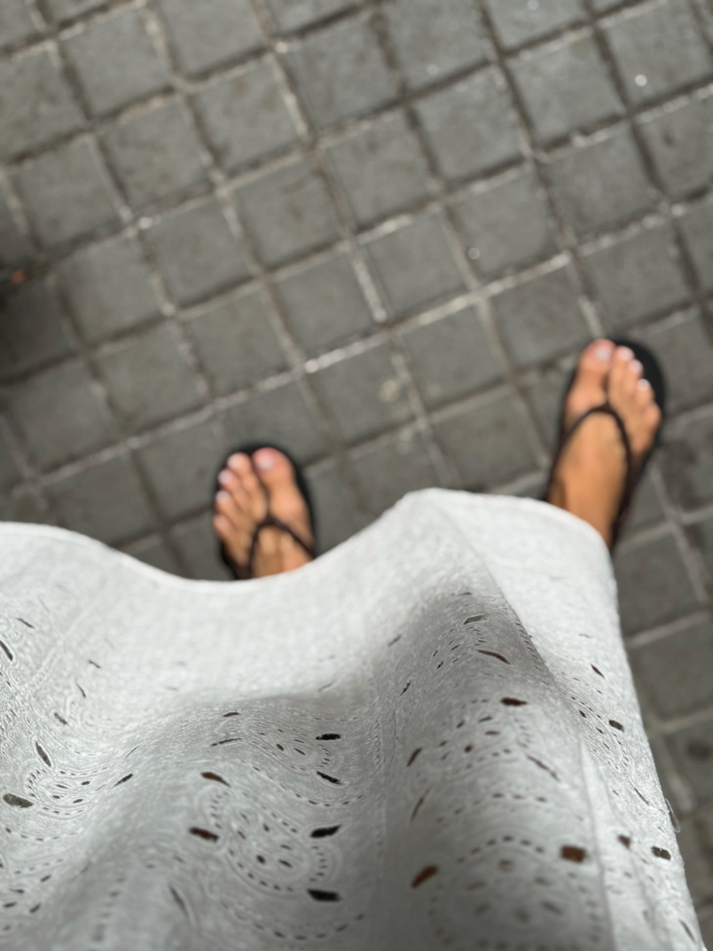 Sissel Edelbo - Kjole - Broderi anglaise Creme - Debbie sss - Stilkompagniet.dk