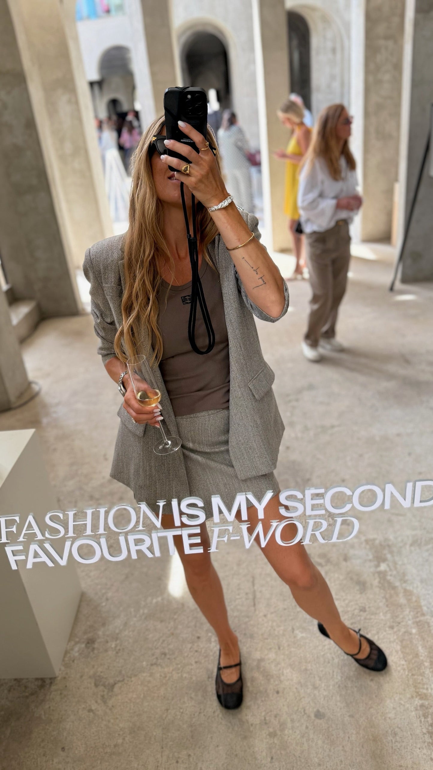 My Essential Wardrobe - Nederdel - Oatmeal melange - Emmy - Stilkompagniet.dk