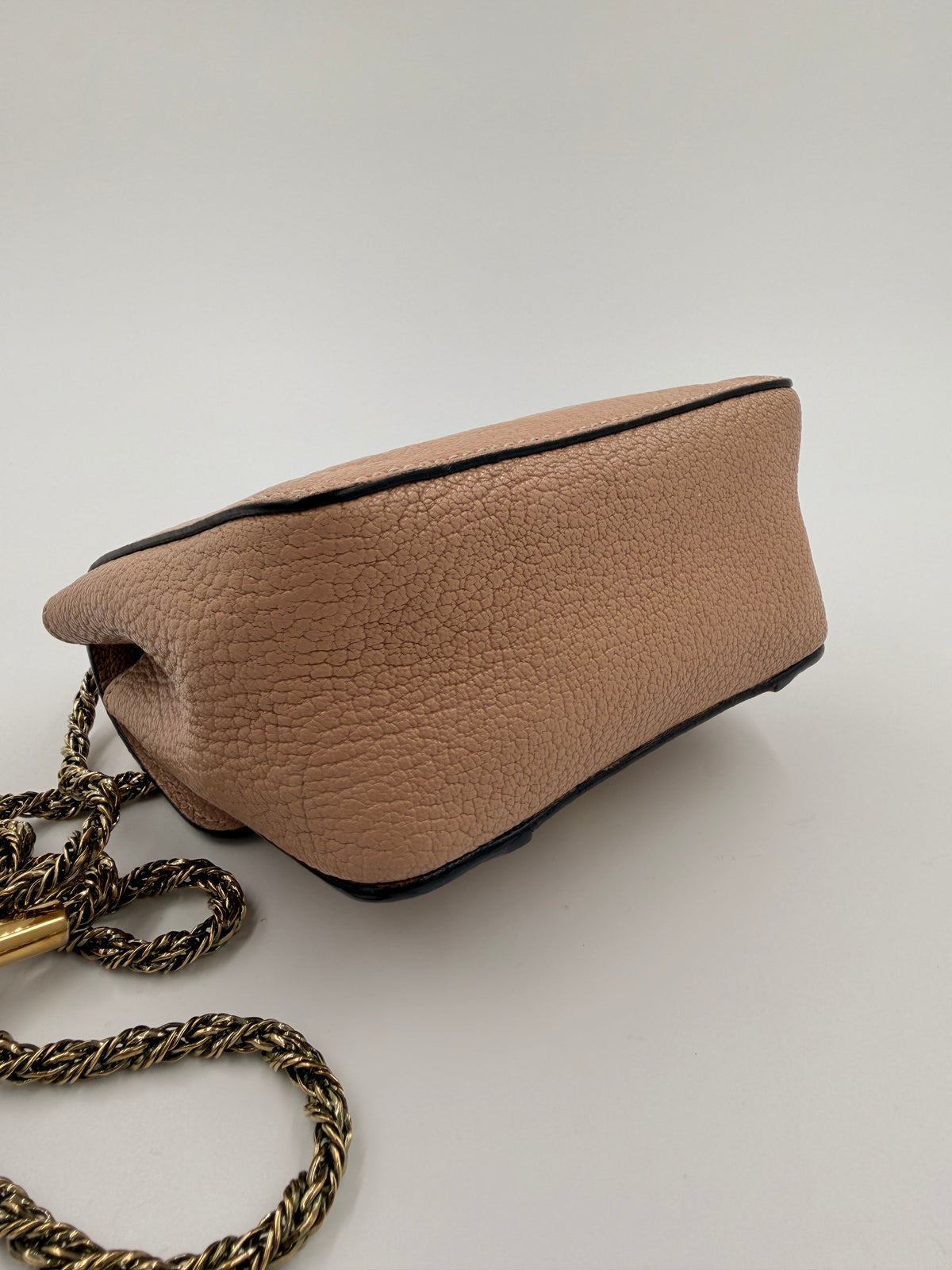 Preloved Chloé Elsie – crossbody – pudderfarvet læder taske – secondhand