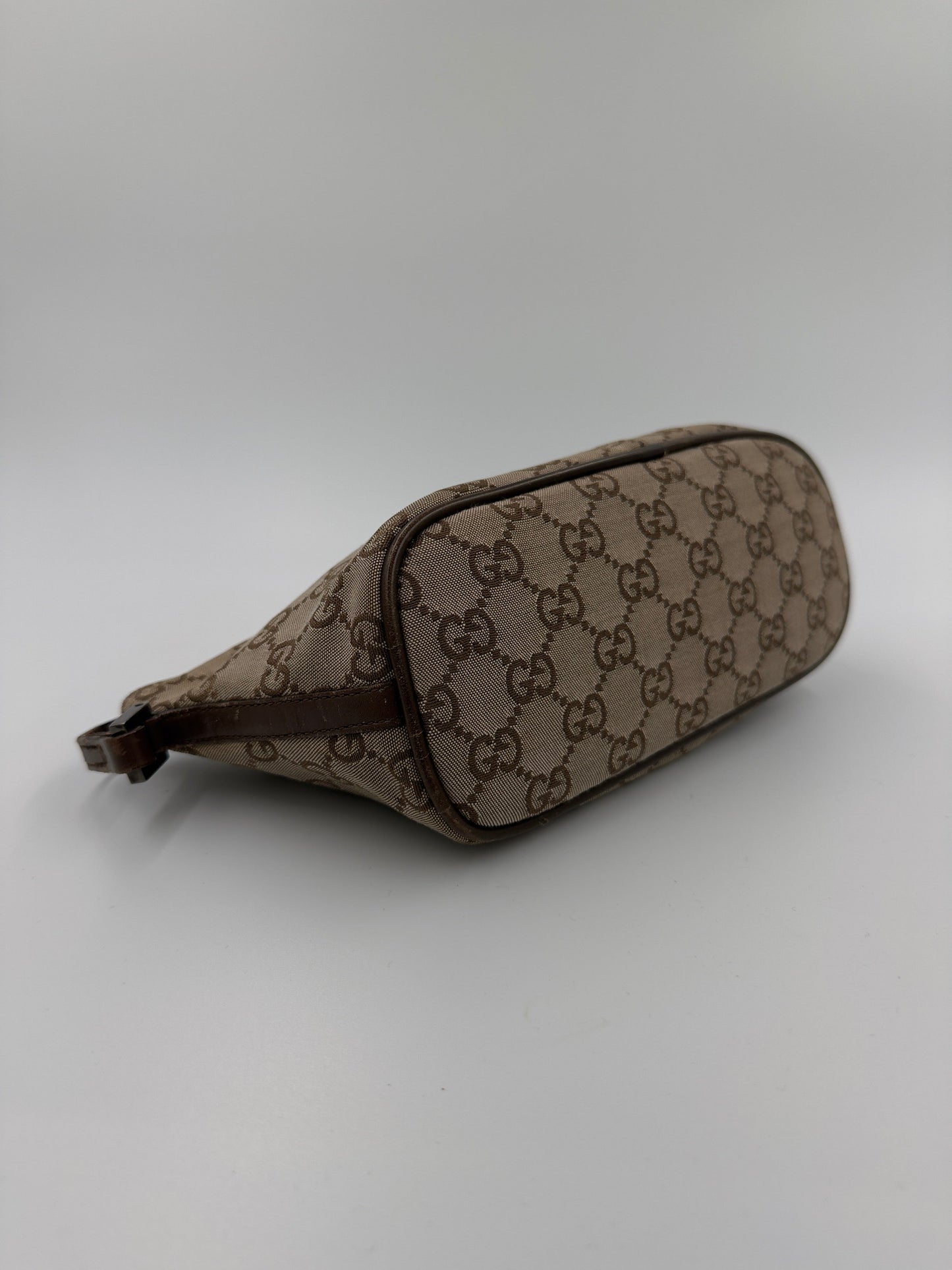 Gucci - Canvas - Brun - GG Boat Baguette bag - Secondhand