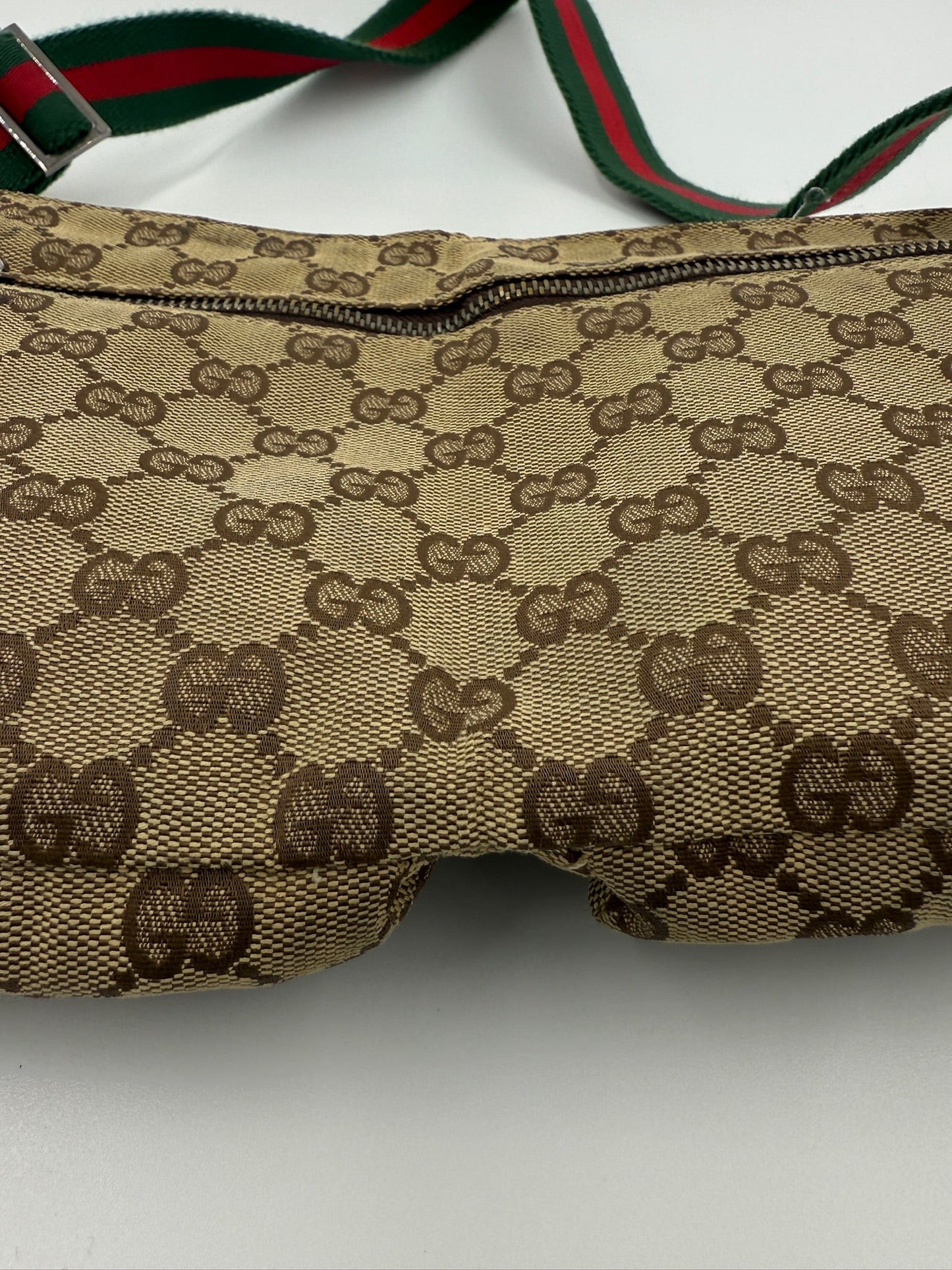 Gucci - GG Canvas - Web Sherry Line belt bag - Secondhand