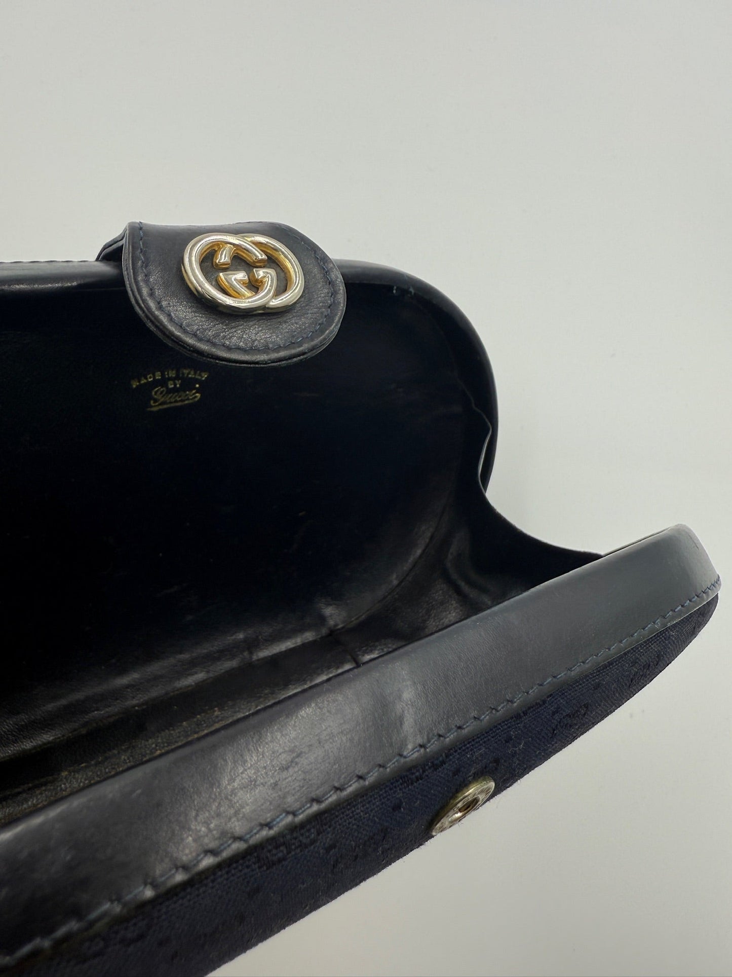 Gucci - Vintage Black/Blue monogram canvas - Clutch - Secondhand