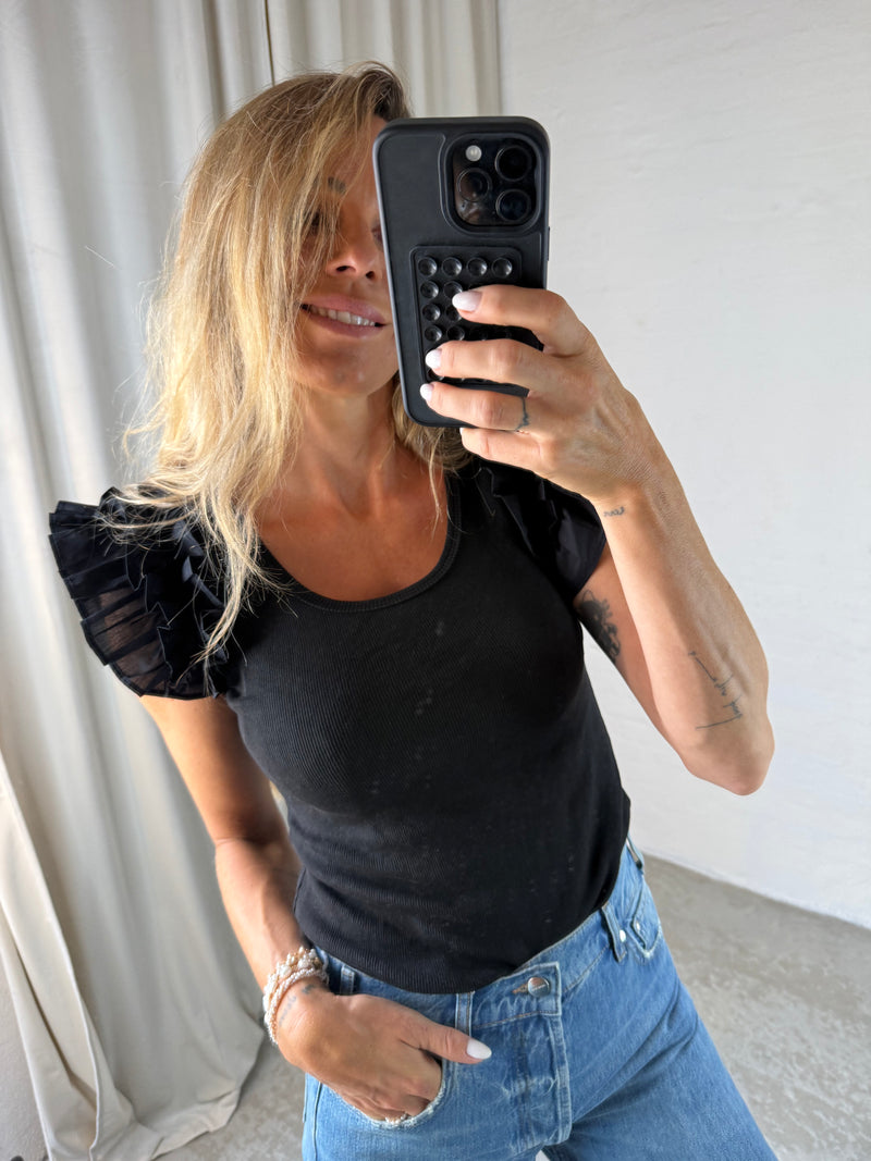 The Collection - Top - Black - Sara