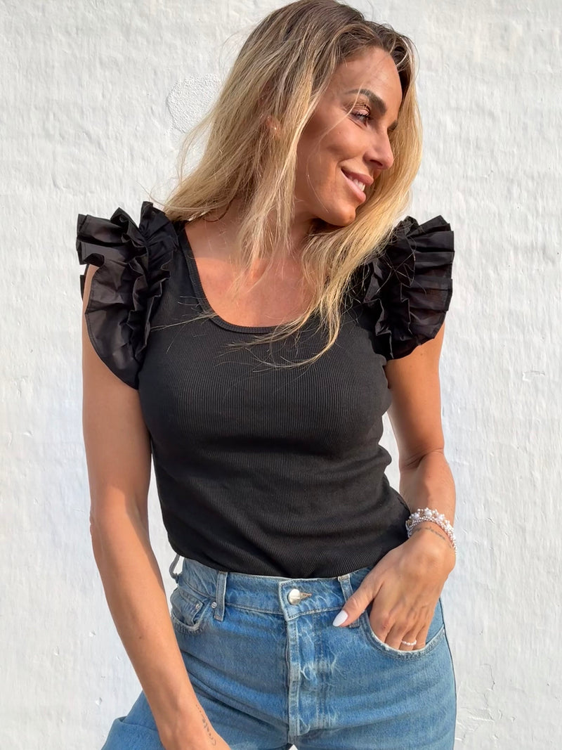 The Collection - Top - Black - Sara