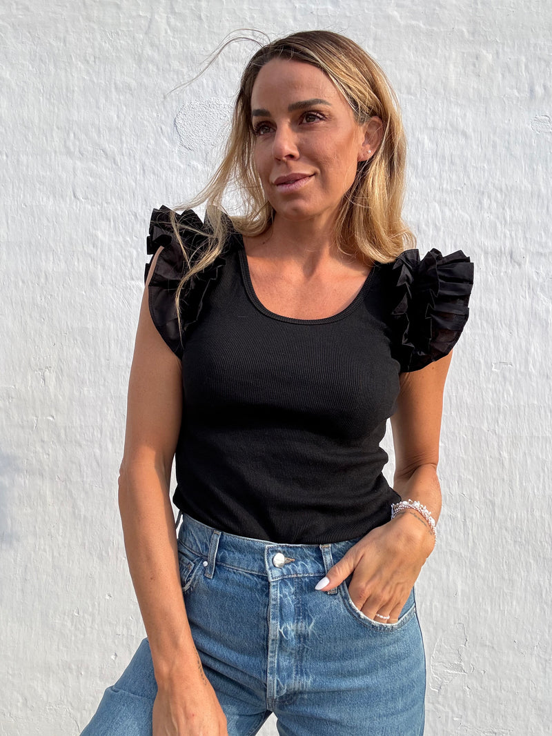 The Collection - Top - Black - Sara