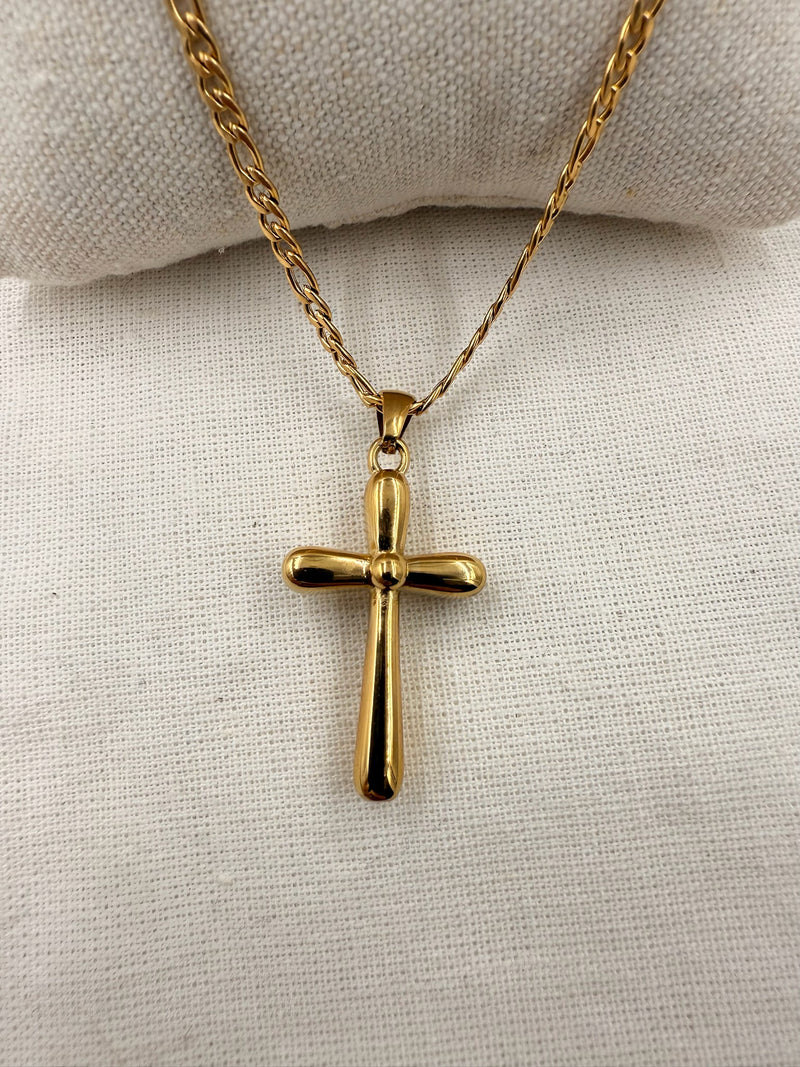 Nine Flower Crosses Necklace