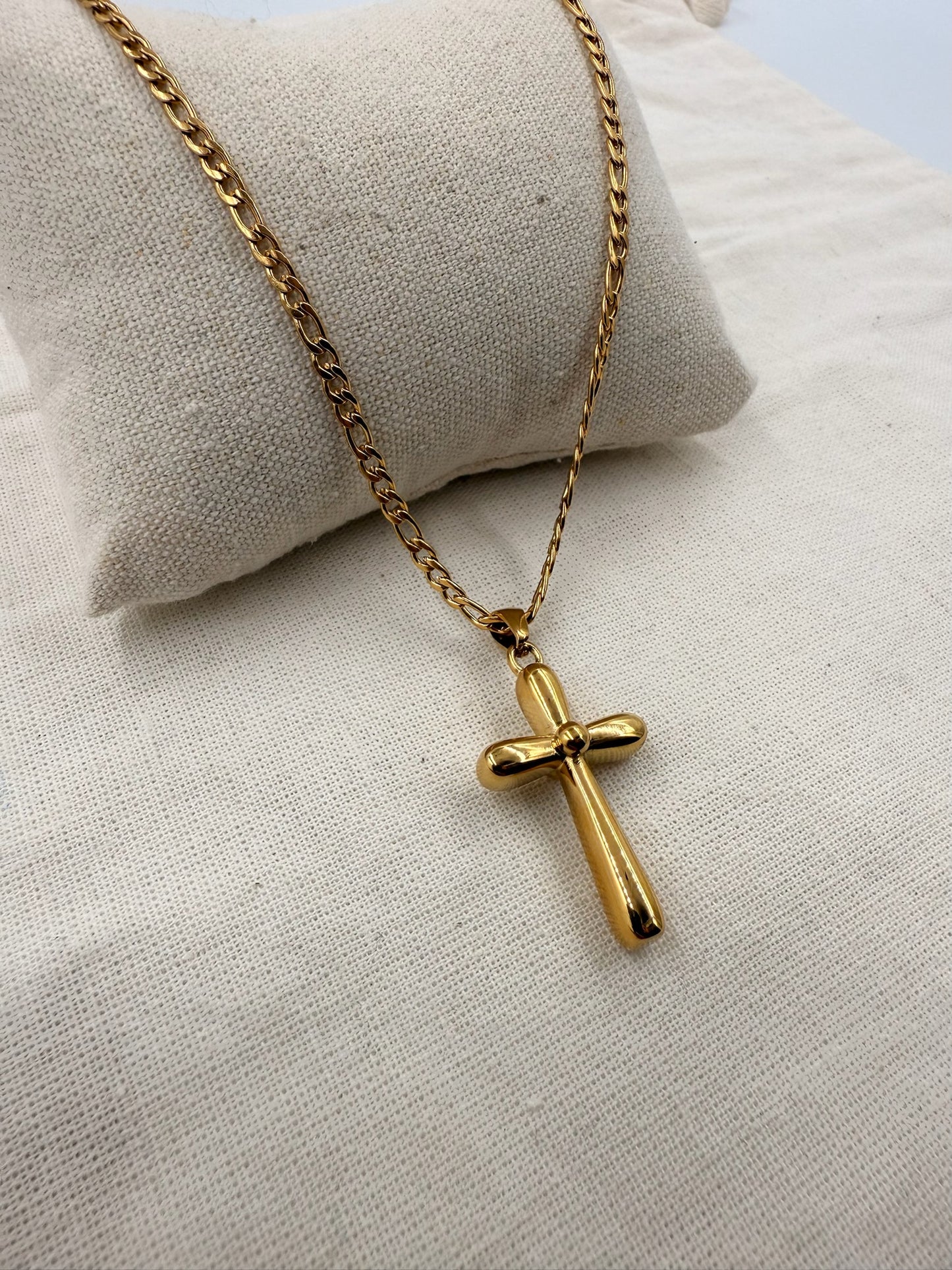 Nine Flower Crosses Necklace