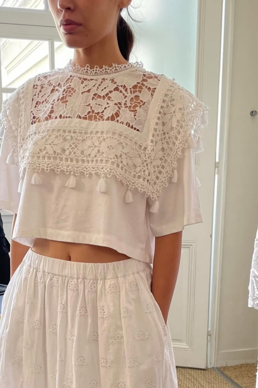 Sea New York Joah Embroidery T-shirt White