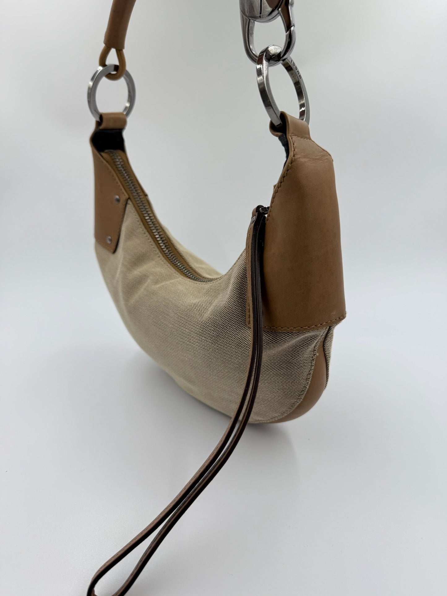 Gucci - Halfmoon Hobo - Beige Linen - Secondhand