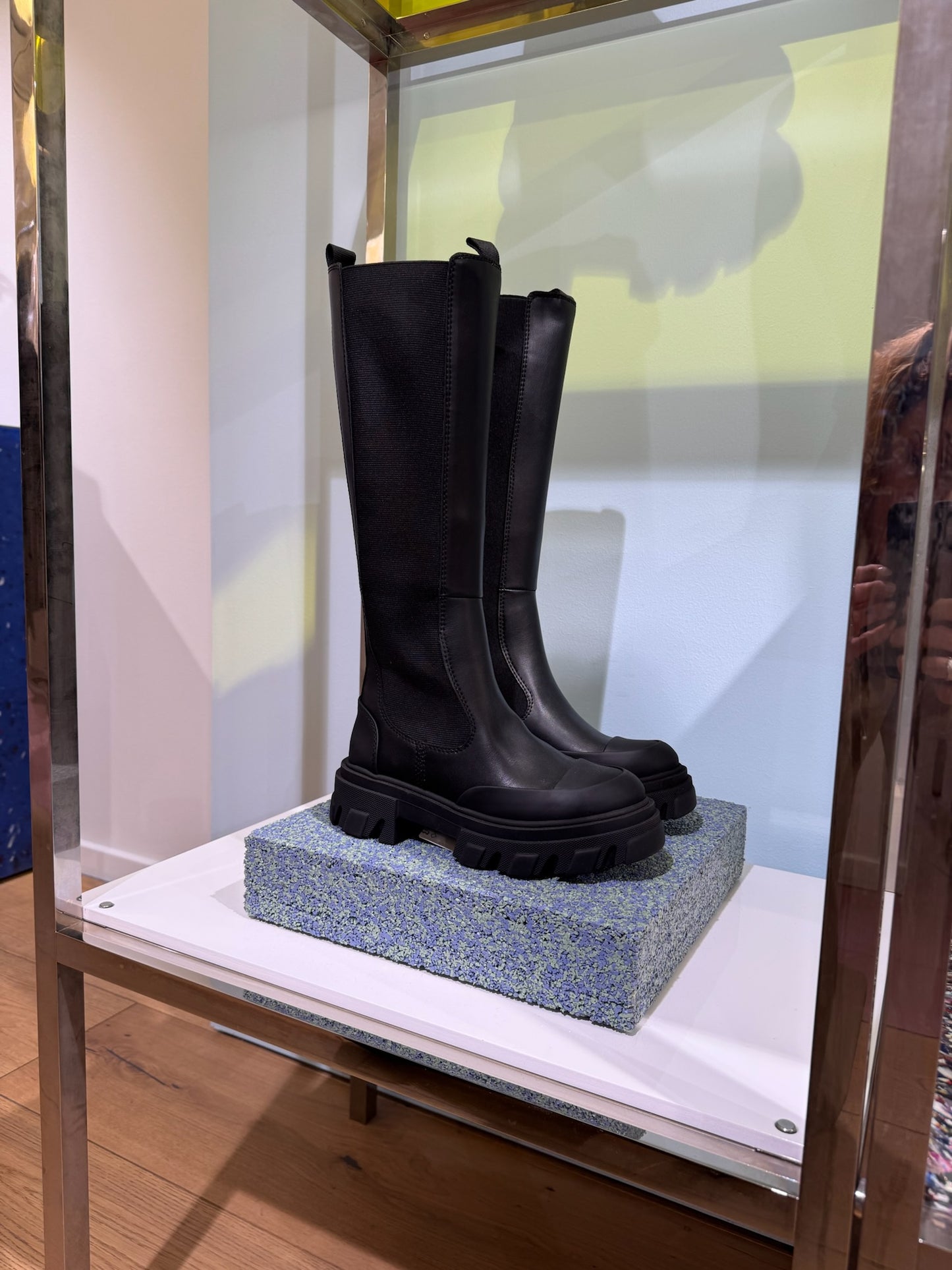 GANNI - Støvler - Black - Cleated High Boot - Chelsea