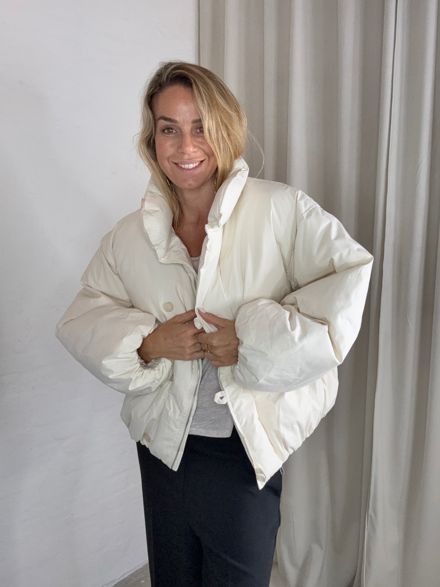 The Collection - Puffer Jakke - Off White - Gia