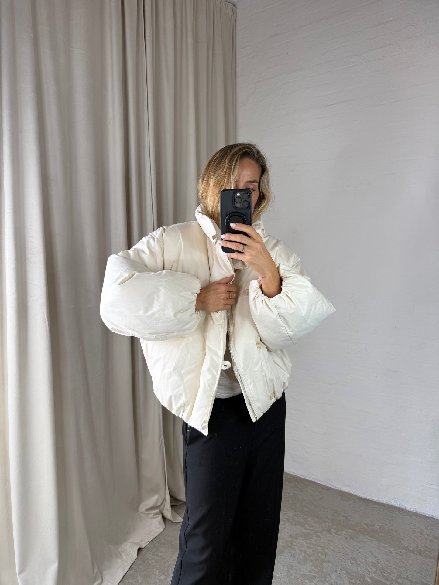 The Collection - Puffer Jakke - Off White - Gia
