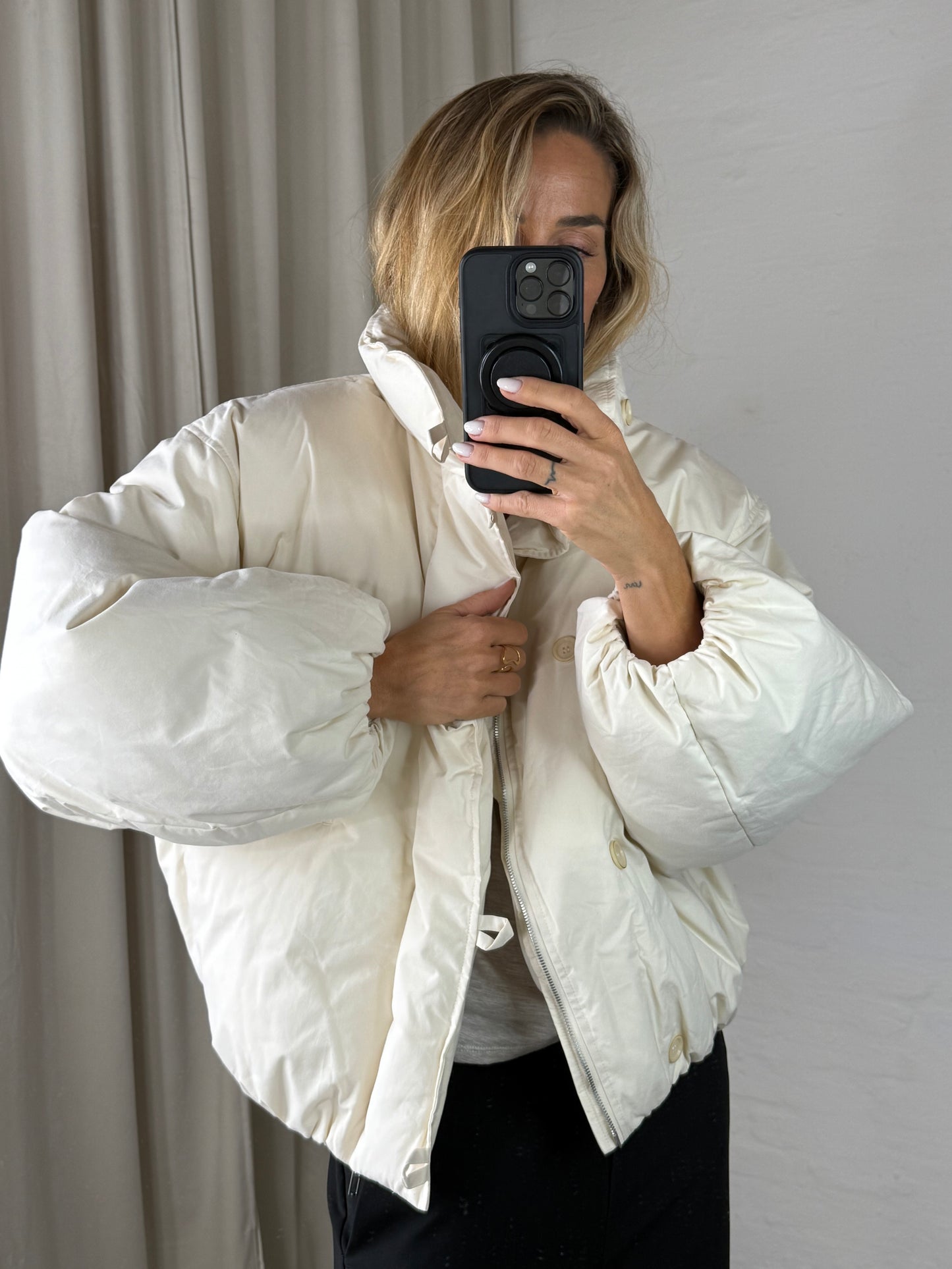 The Collection - Puffer Jakke - Off White - Gia