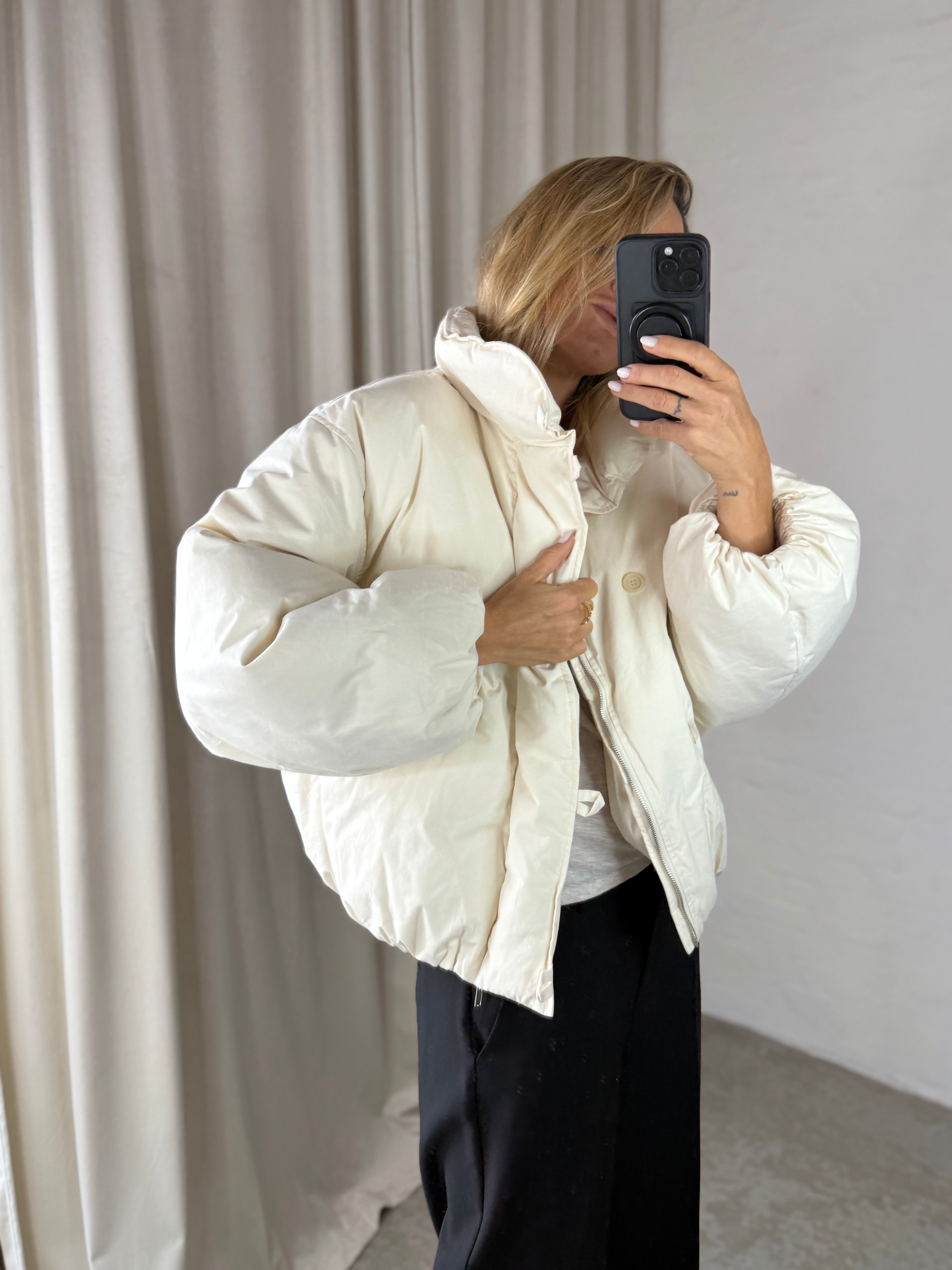 The Collection - Puffer Jakke - Off White - Gia