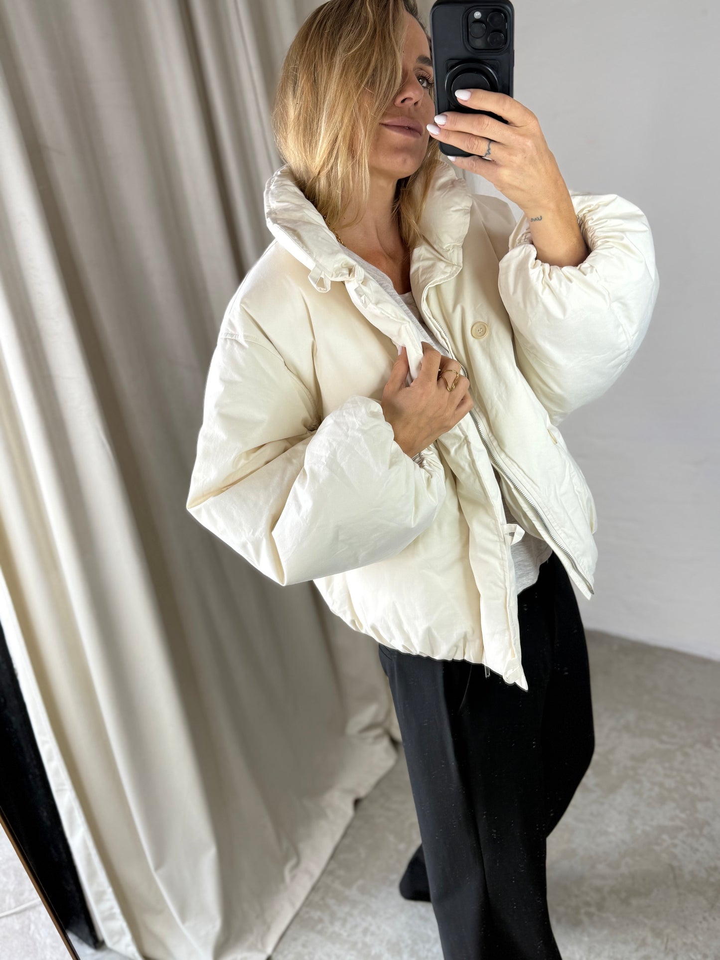 The Collection - Puffer Jakke - Off White - Gia