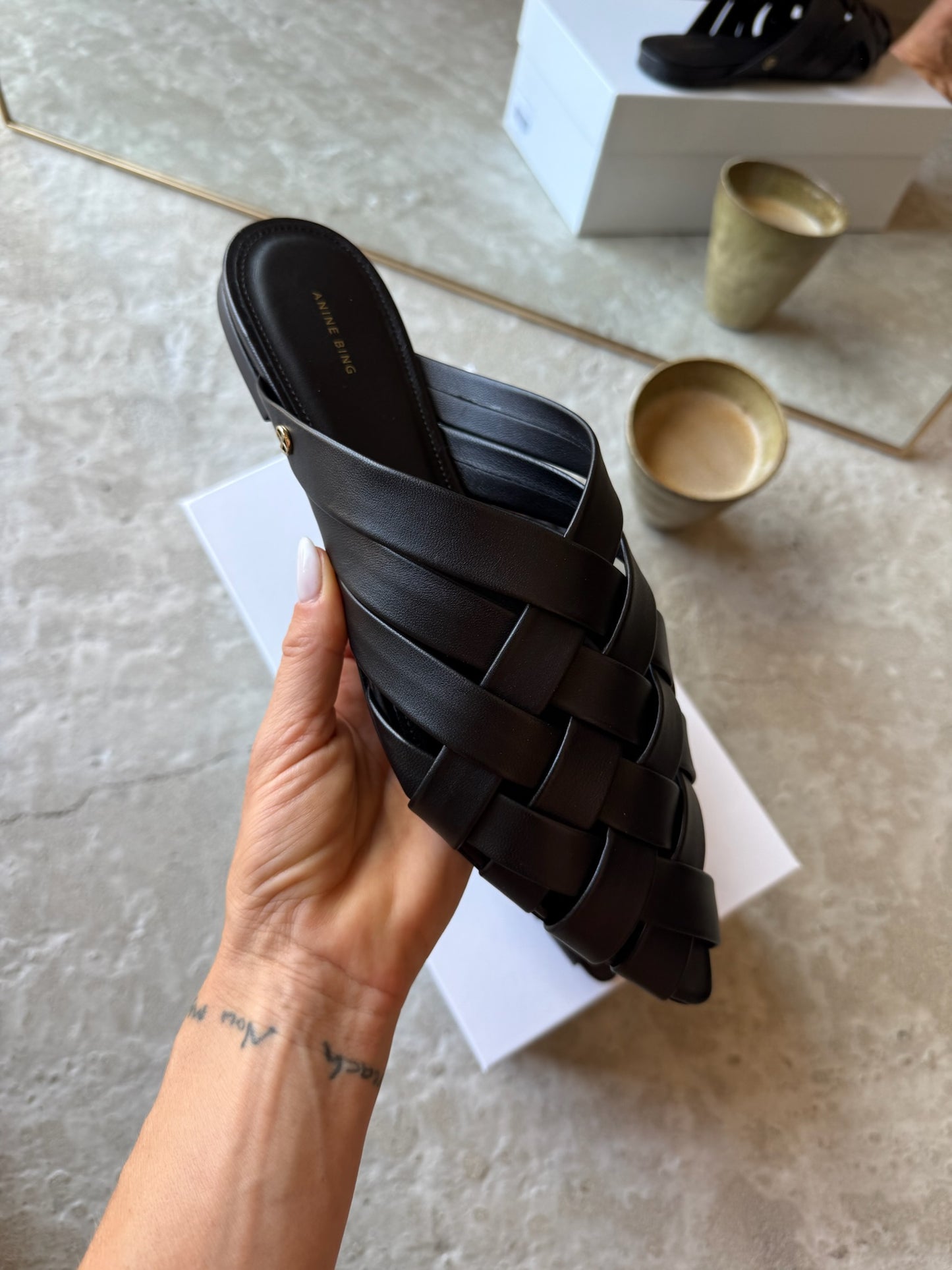 Anine Bing - Sandal - Black - Eve