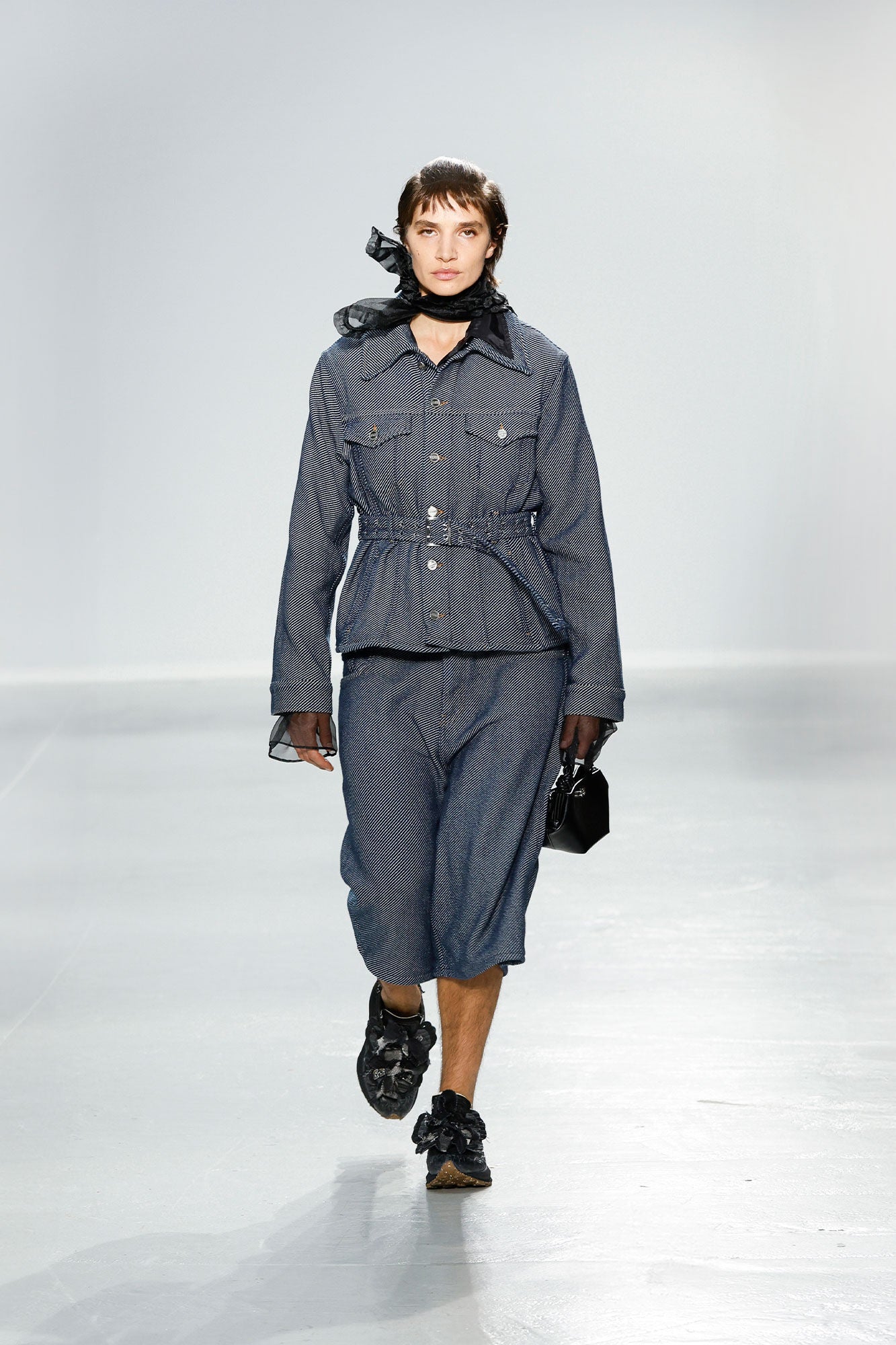 Ganni - Denim jakke - Rinse dark blue - Twill