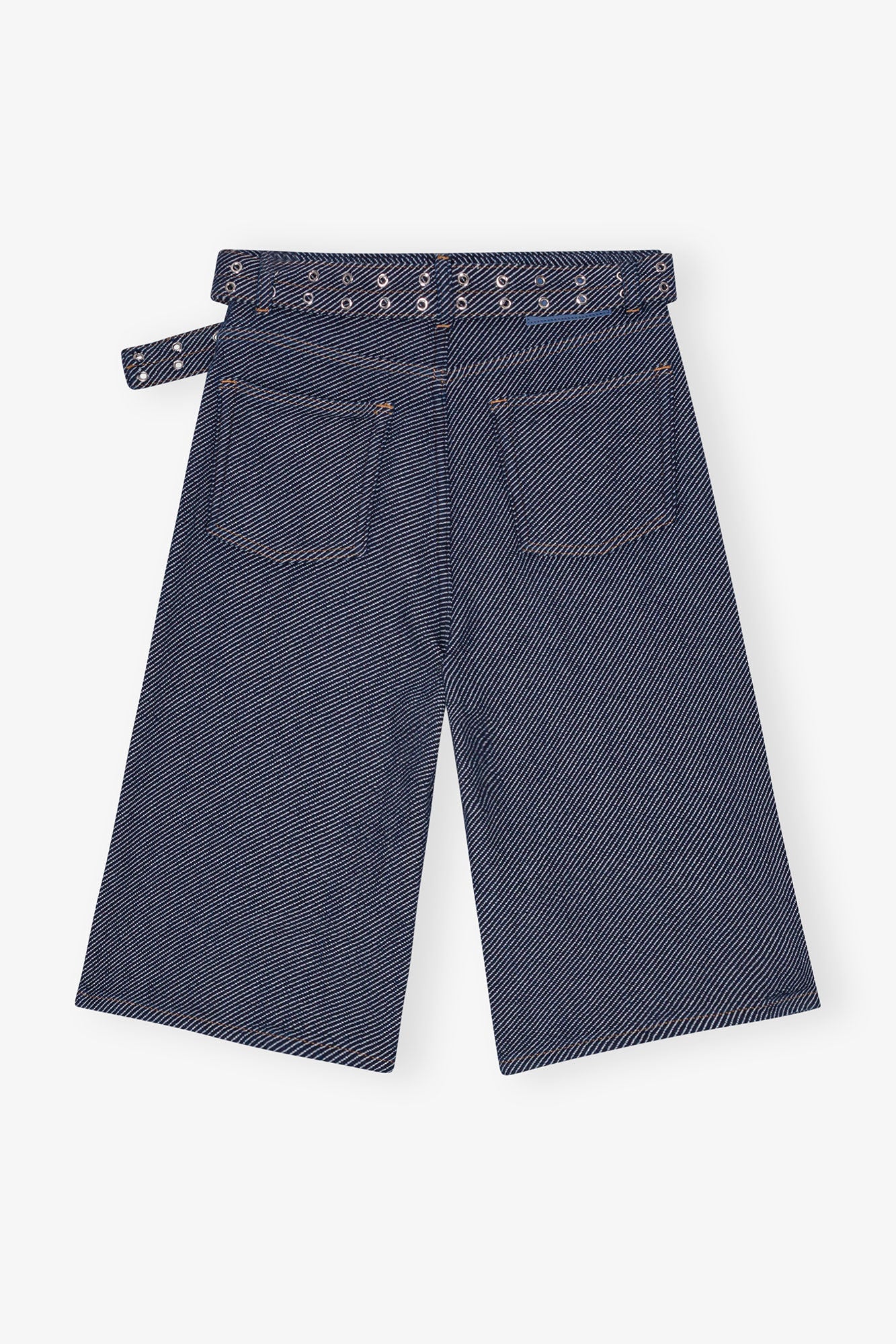 Ganni - Shorts - Rinse dark blue - Twill denim