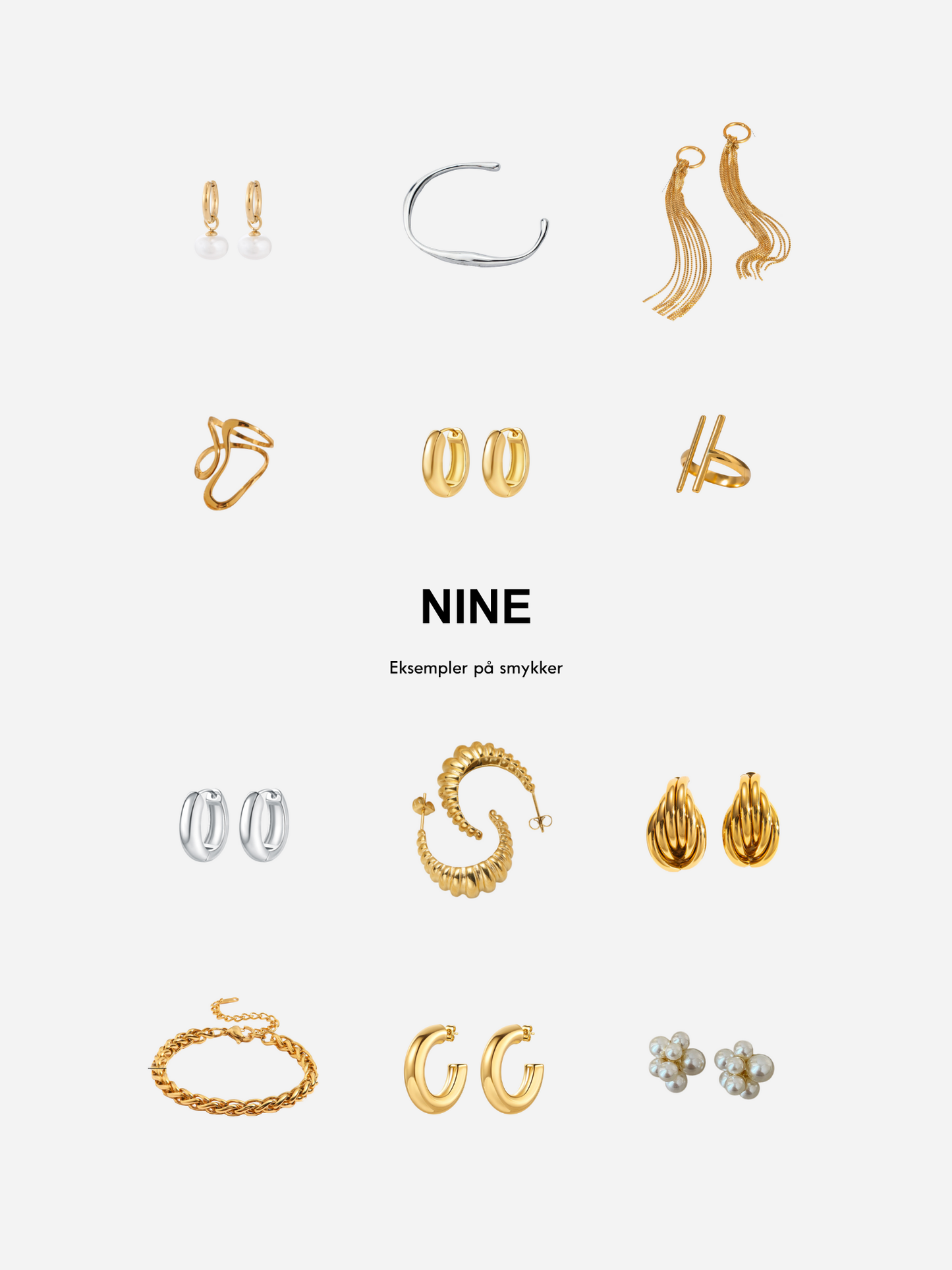 NINE - Adventskalender - 4 Smykker - Stilkompagniet.dk