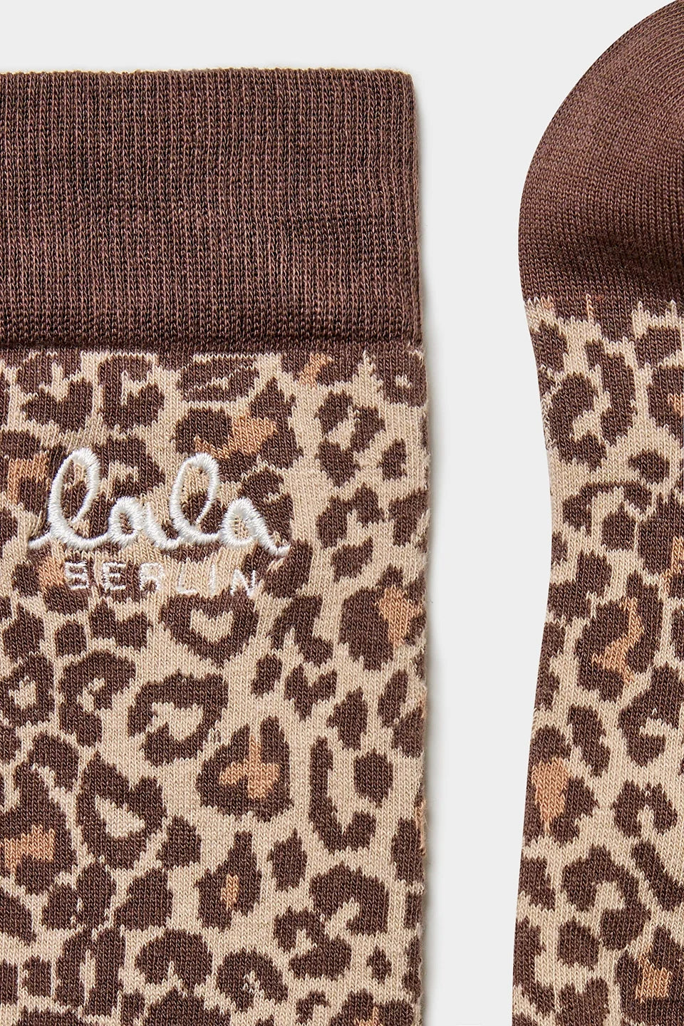 Lala Berlin - Strømper - Brown Leo - Lala Socks 2