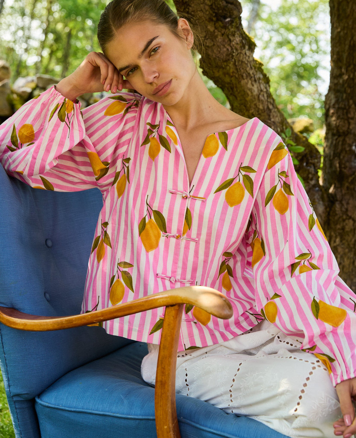 Sissel Edelbo - Skjorte - Pink Lemons - Limone Top