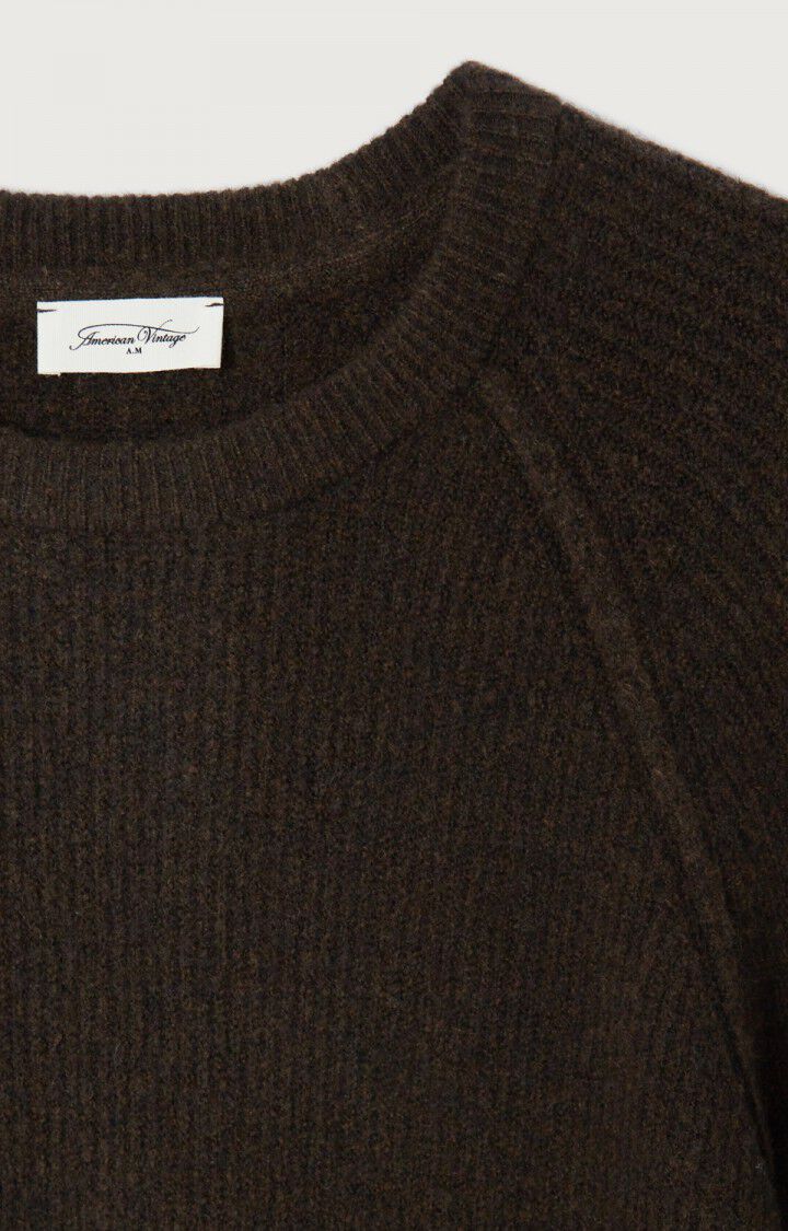 American Vintage - Striktrøje - Choco Chine - Ypawood
