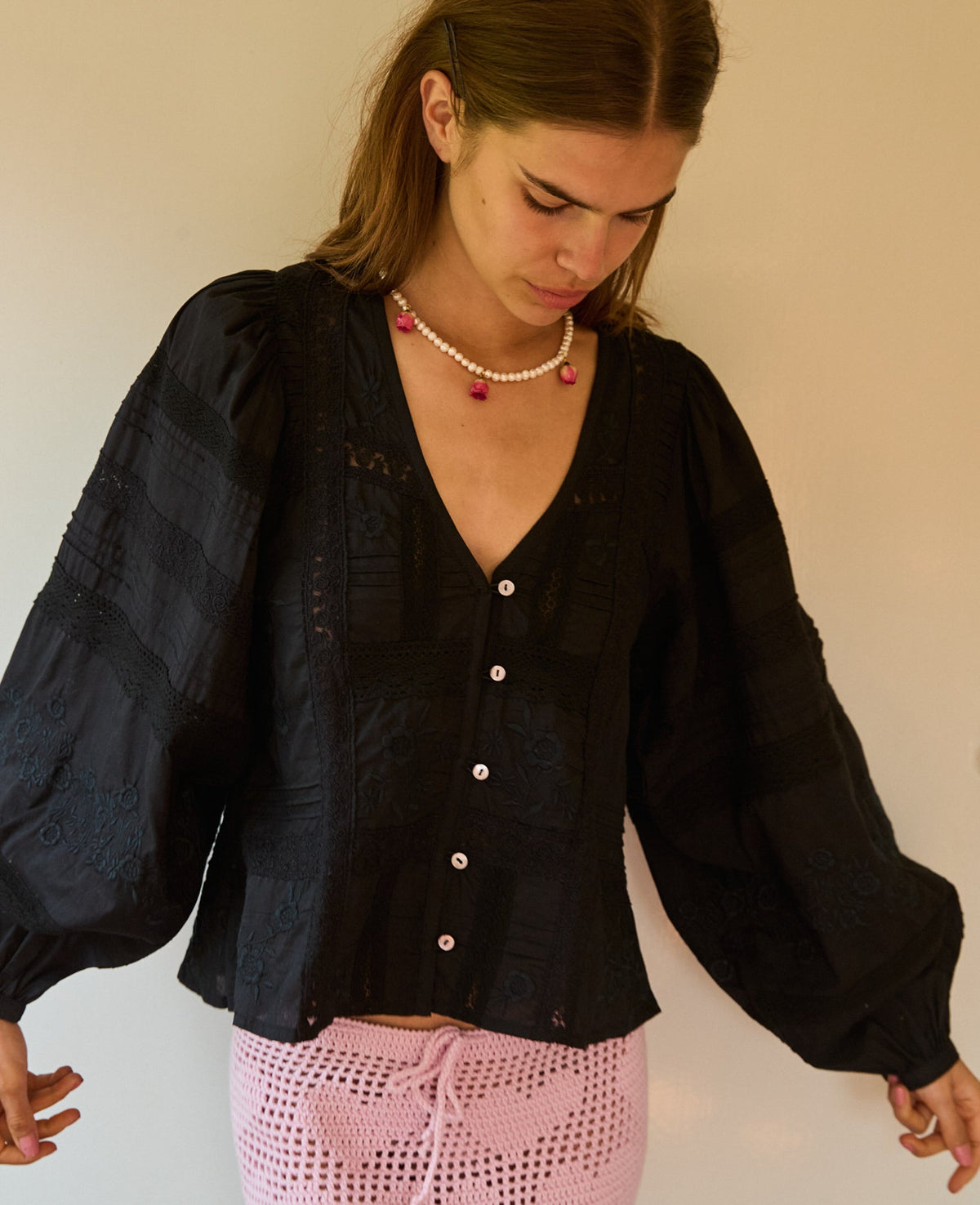 Sissel Edelbo - Skjorte - Almost Black - Mabel