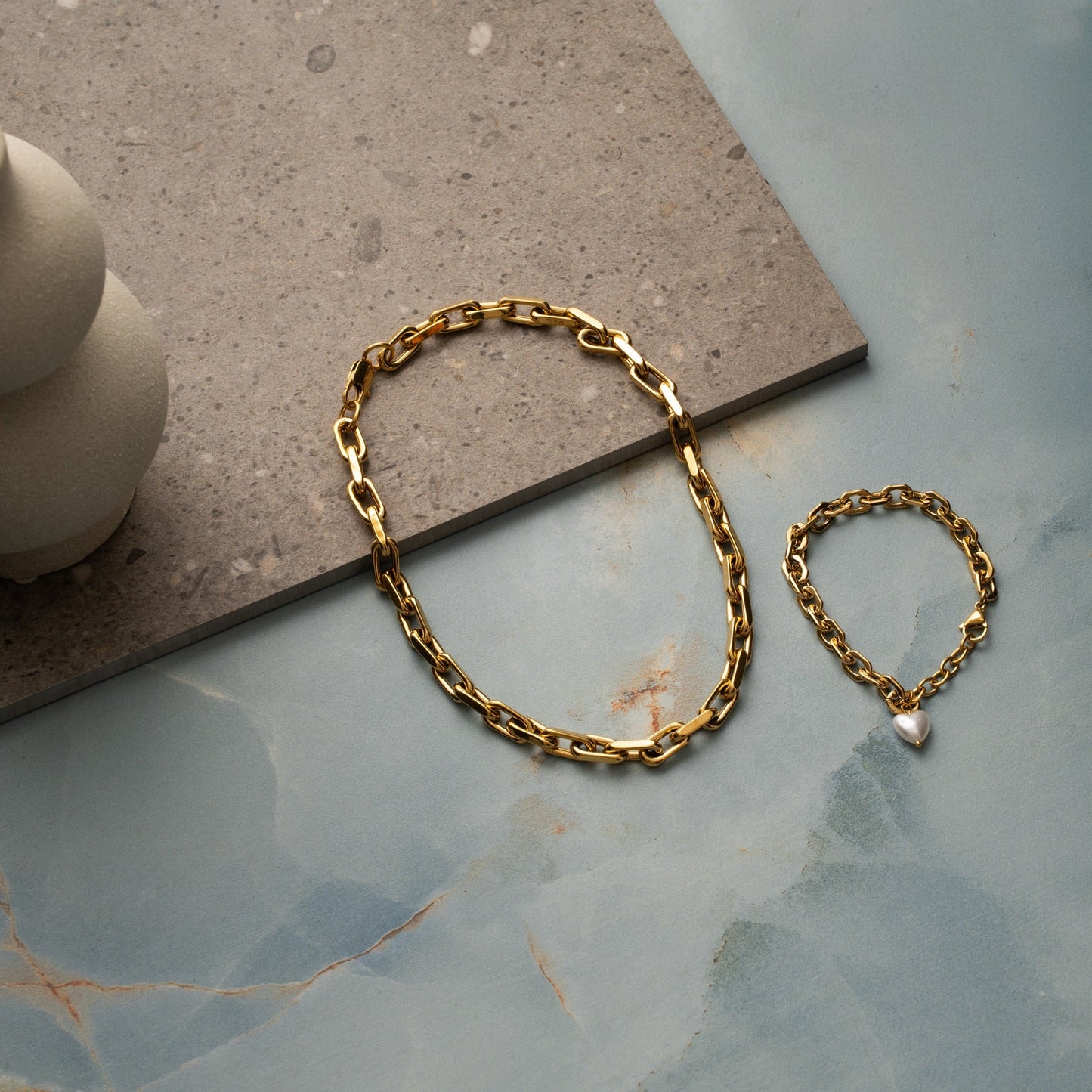 Nine - Heart pearl Bracelet