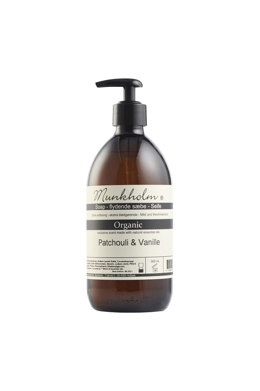 Organic håndsæbe - Patchouli & Vanille - 250 ml - Munkholm
