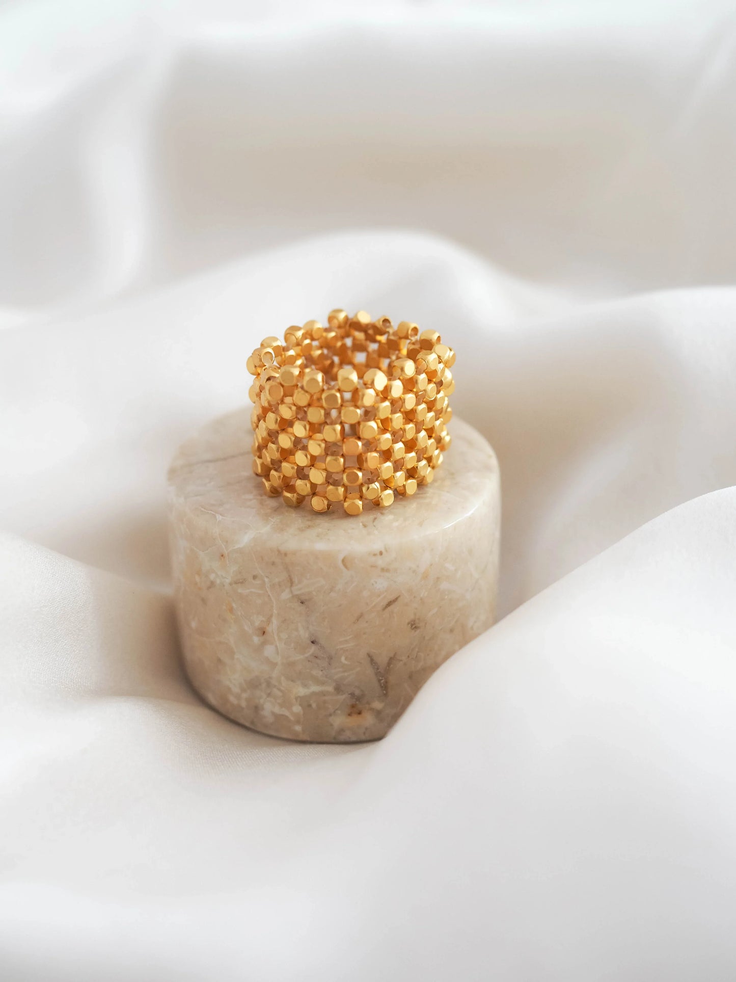 IBU Jewels - Ring - Guld - Ring Mesh