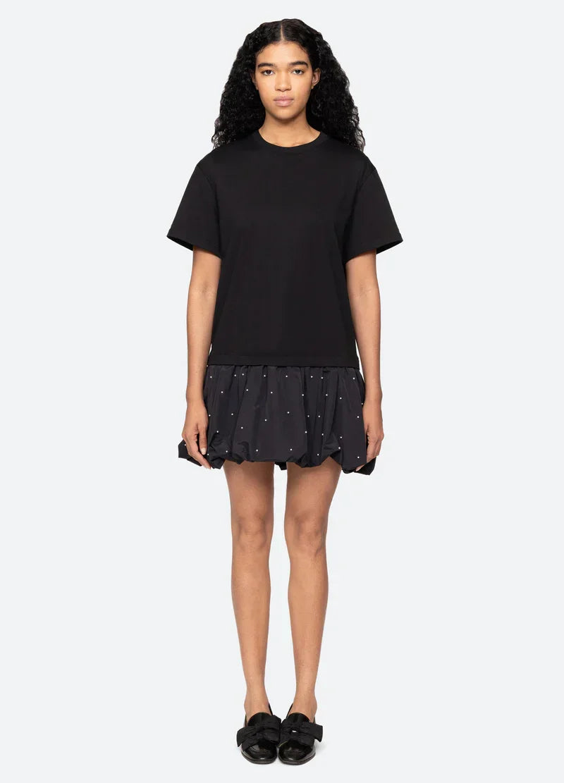 Sea New York - Kjole - Sort - Alberta Pearl T-shirt Dress